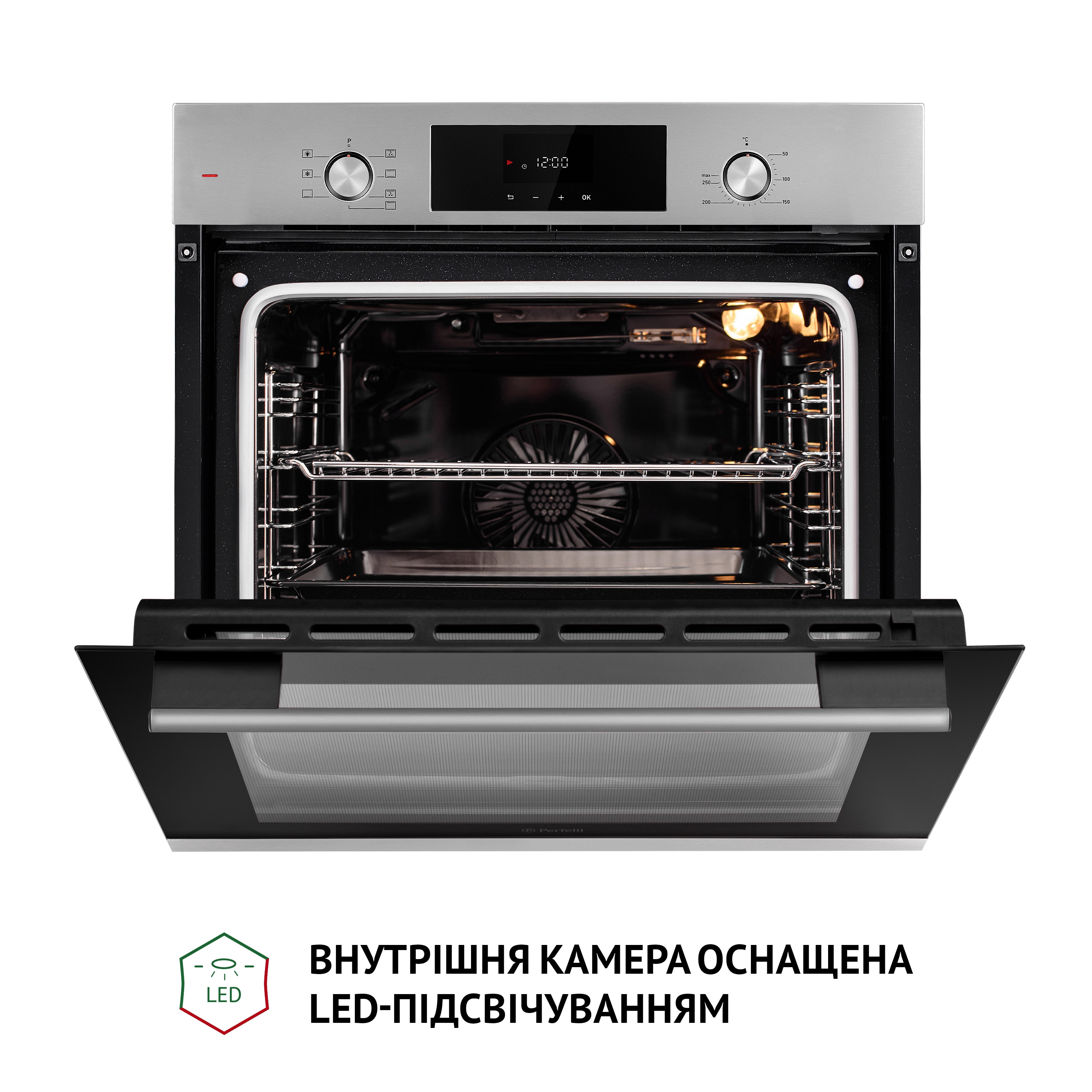 Perfelli 5905563501320 - зображення 9 Духова шафа електрична Perfelli PERLA 6D7 INOX - зображення 9