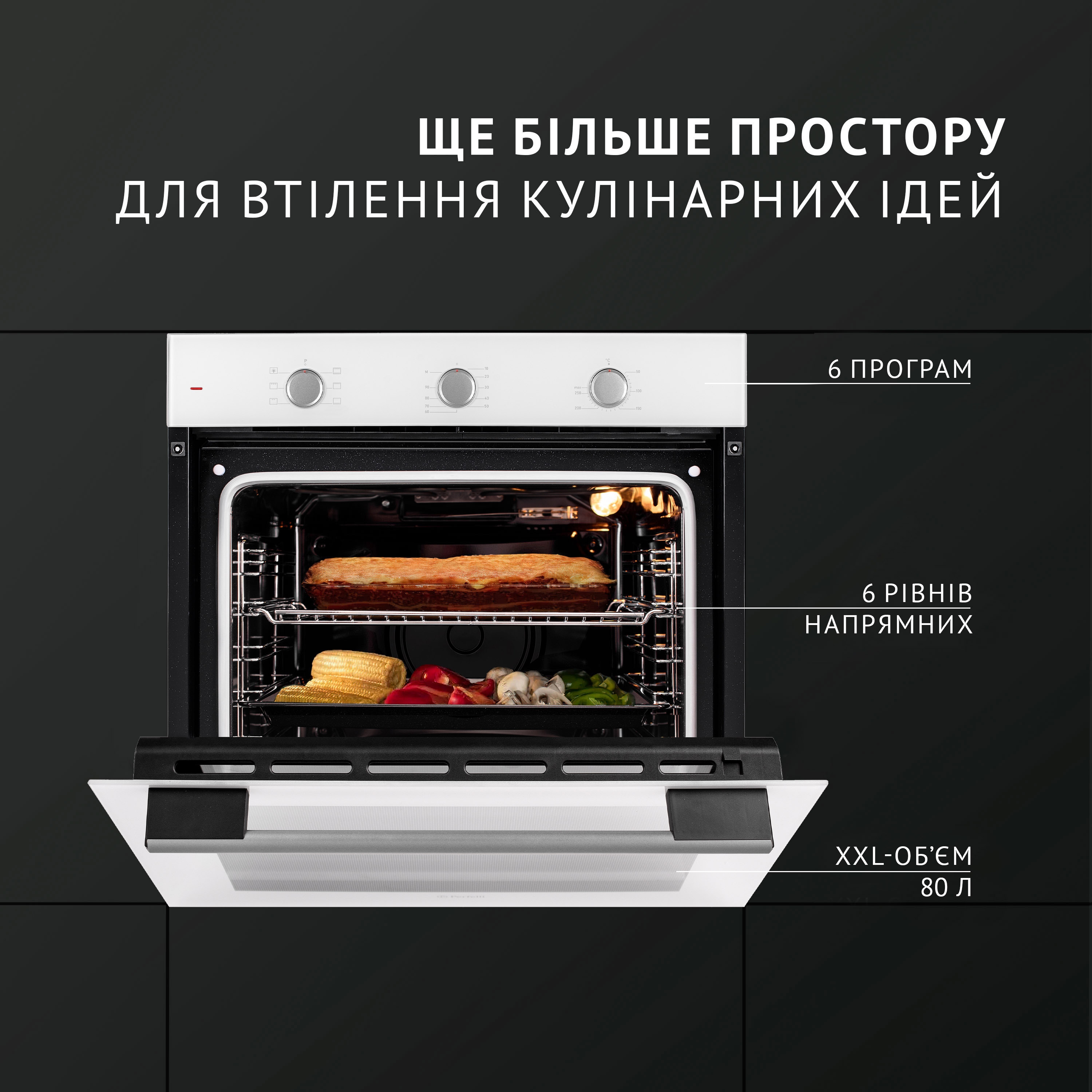 Perfelli 5905563501252 - зображення 2 Духовой шкаф электрический Perfelli PERLA 6M6 BIANCO - зображення 2