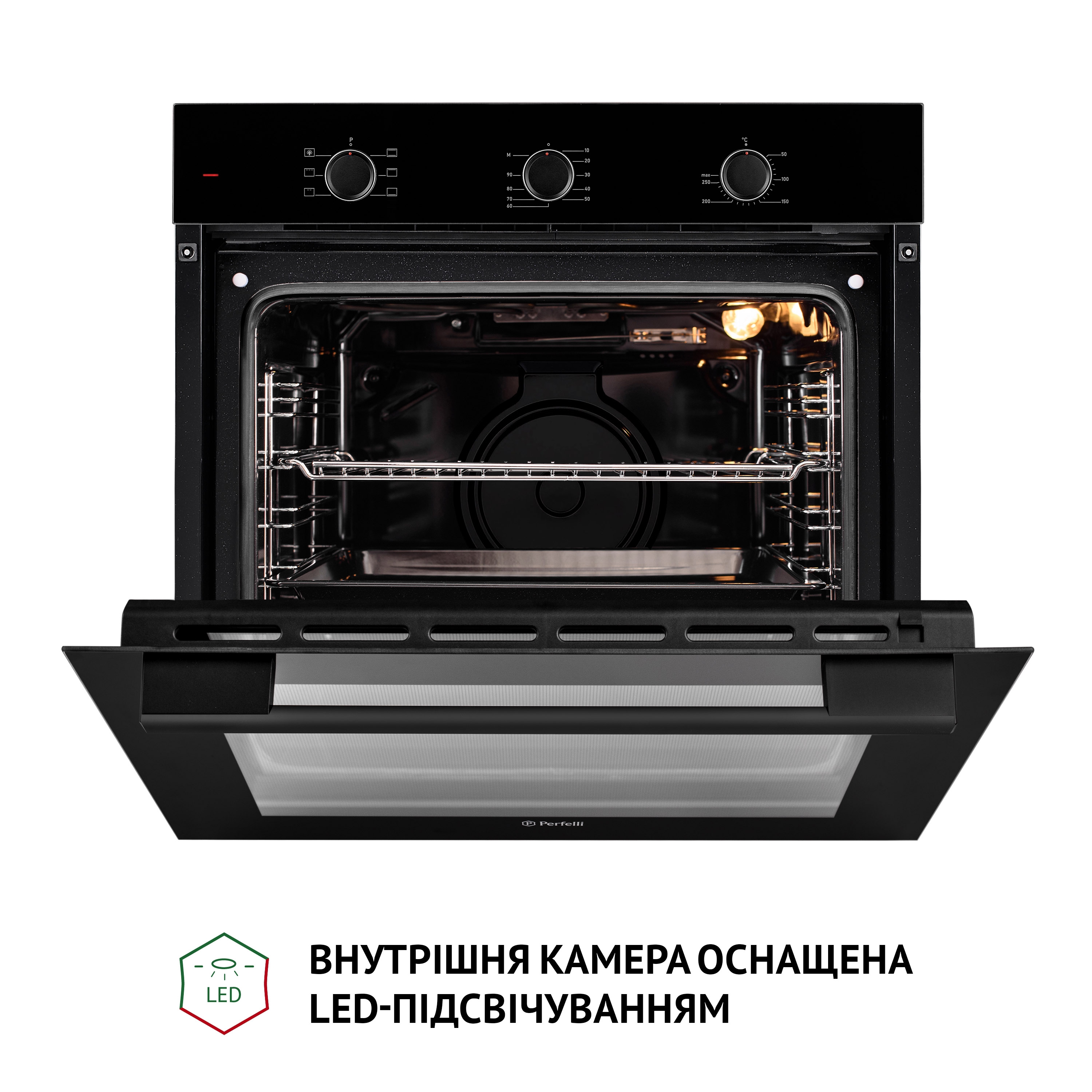 Perfelli 5905563501245 - зображення 9 Духовой шкаф электрический Perfelli PERLA 6M6 NERO - зображення 9
