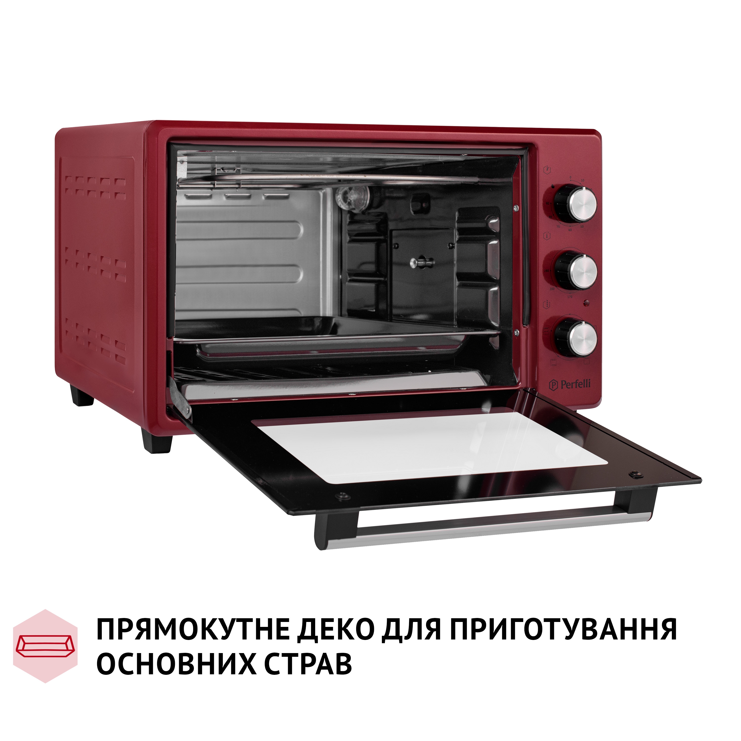 Электрическая печь Perfelli MIRAGE 37 RED - зображення 13