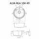 Мийка кухонна гранітна Perfelli ALVA RGA 104-49 LIGHT BEIGE - зображення 5