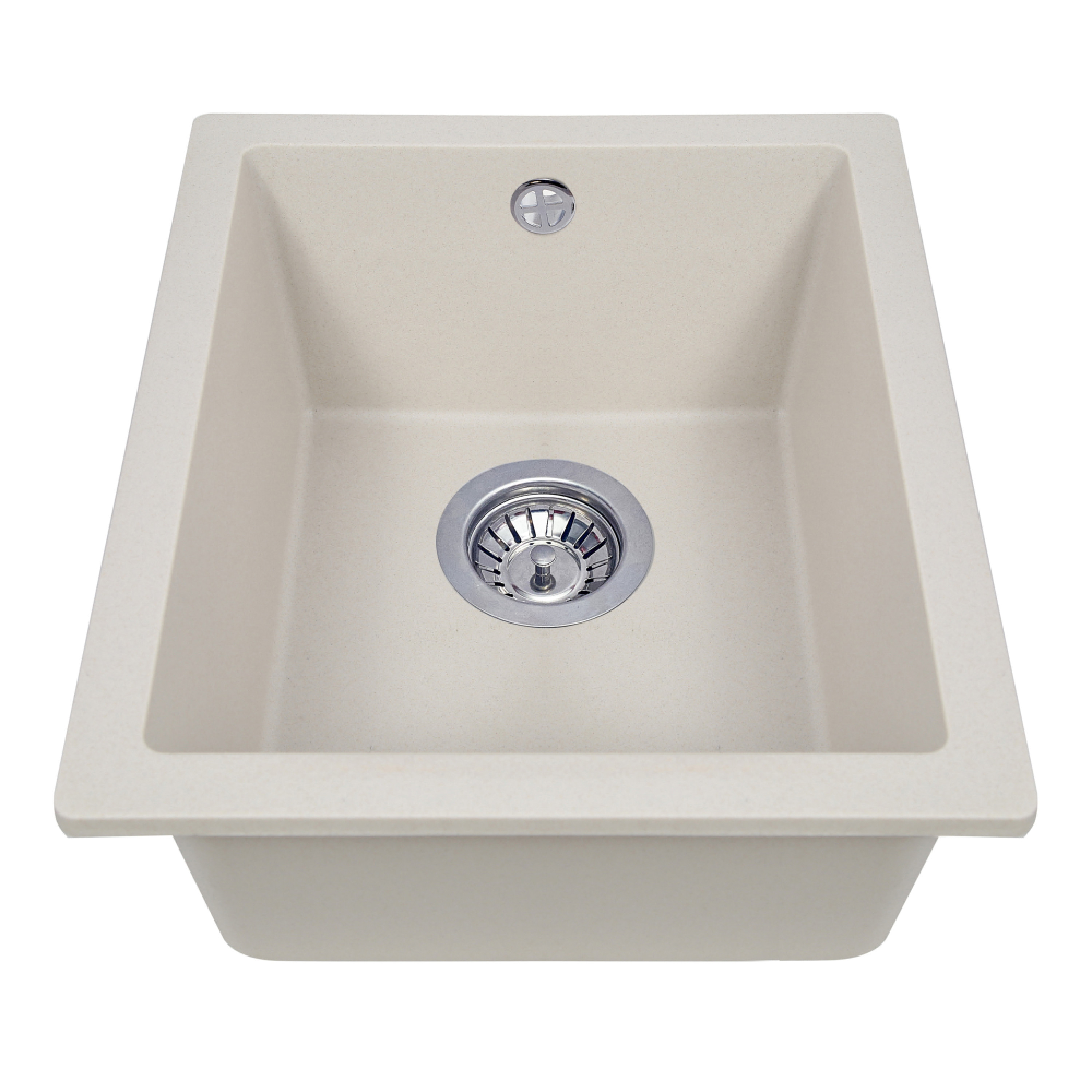 Perfelli 5902767151429 - зображення 2 Мийка кухонна гранітна Perfelli ESTO PGE 10-38 LIGHT BEIGE - зображення 2