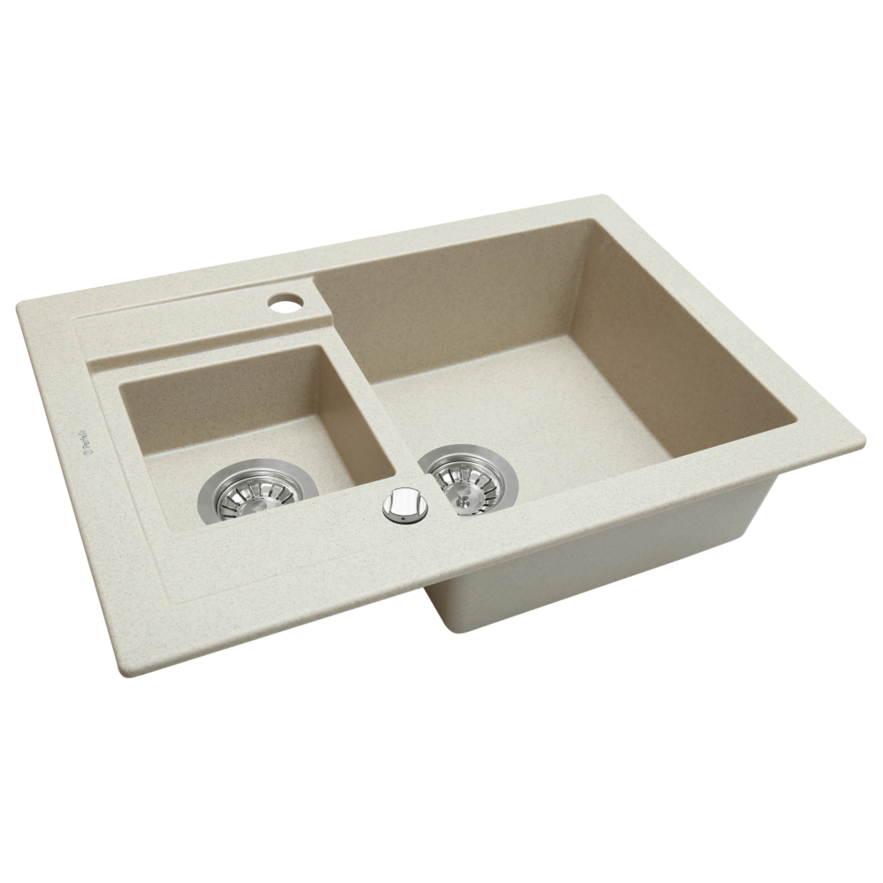 Мийка кухонна гранітна Perfelli GRANZE PGG 506-67 LIGHT BEIGE - зображення 2