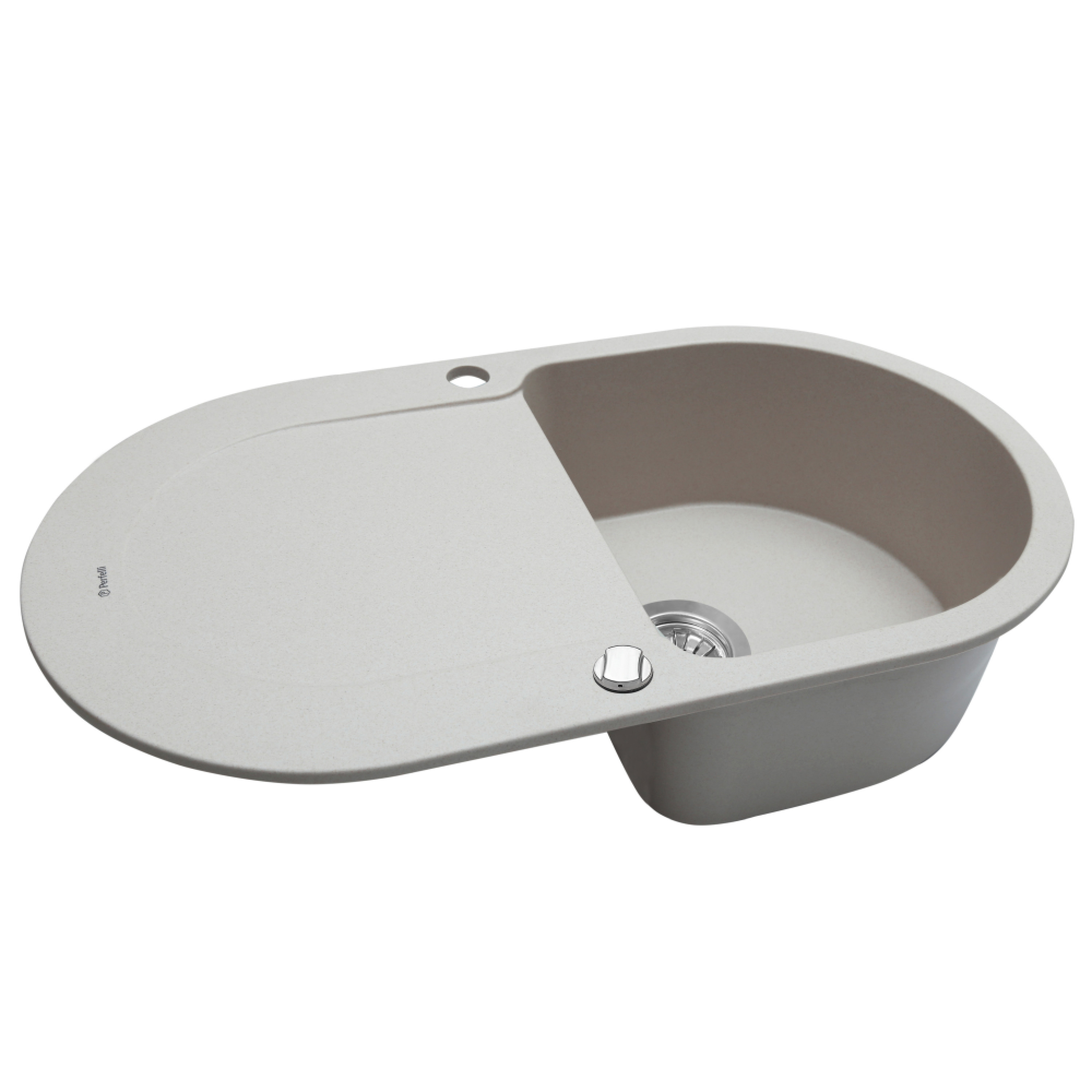 Мийка кухонна гранітна Perfelli IZETTA OGI 114-78 LIGHT BEIGE - зображення 2