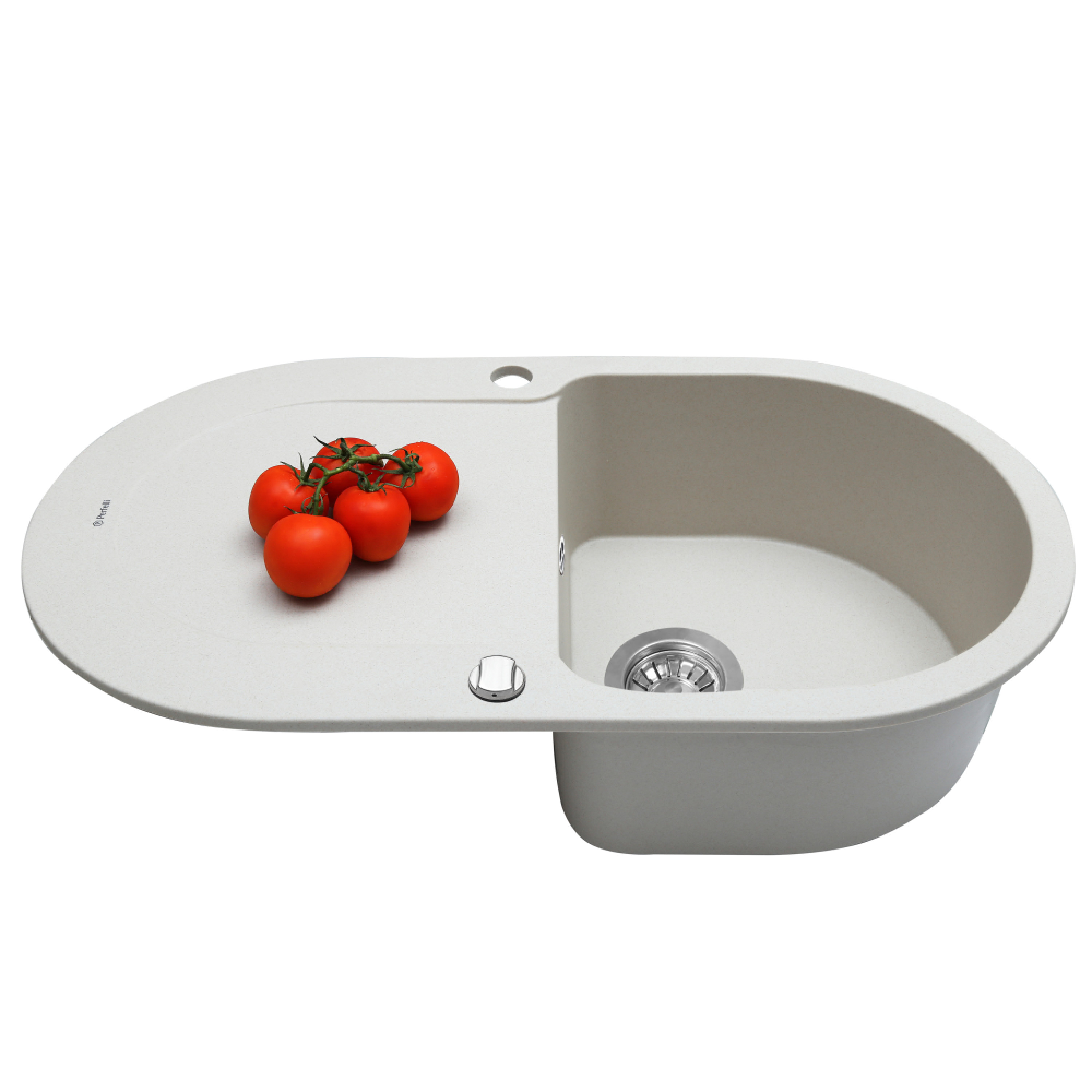 Мийка кухонна гранітна Perfelli IZETTA OGI 114-78 LIGHT BEIGE - зображення 3