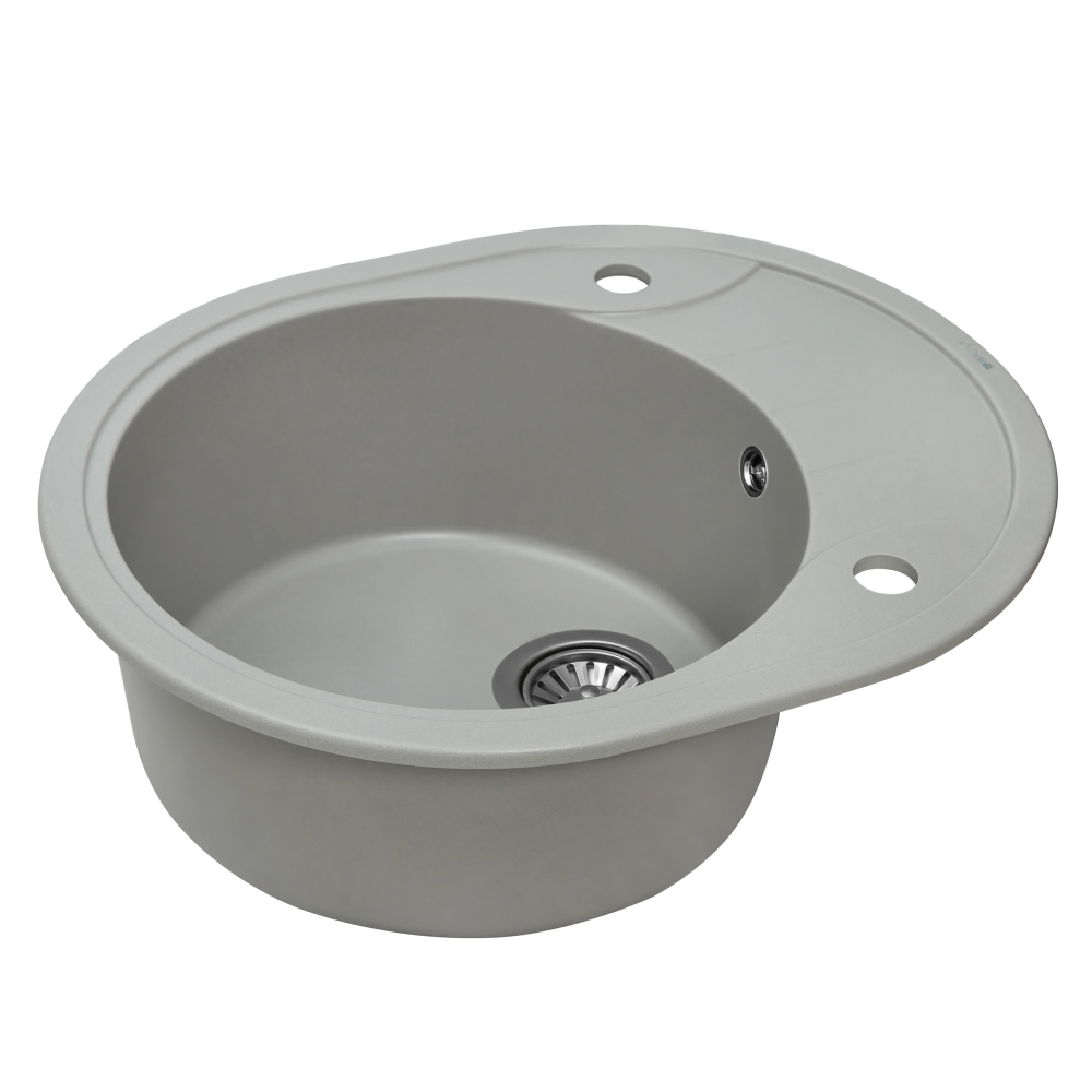 Мийка кухонна гранітна Perfelli PRIMO OGP 1351-58 GREY METALLIC - зображення 2