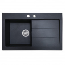 Мийка кухонна гранітна Perfelli SOLO PGS 118-80 BLACK