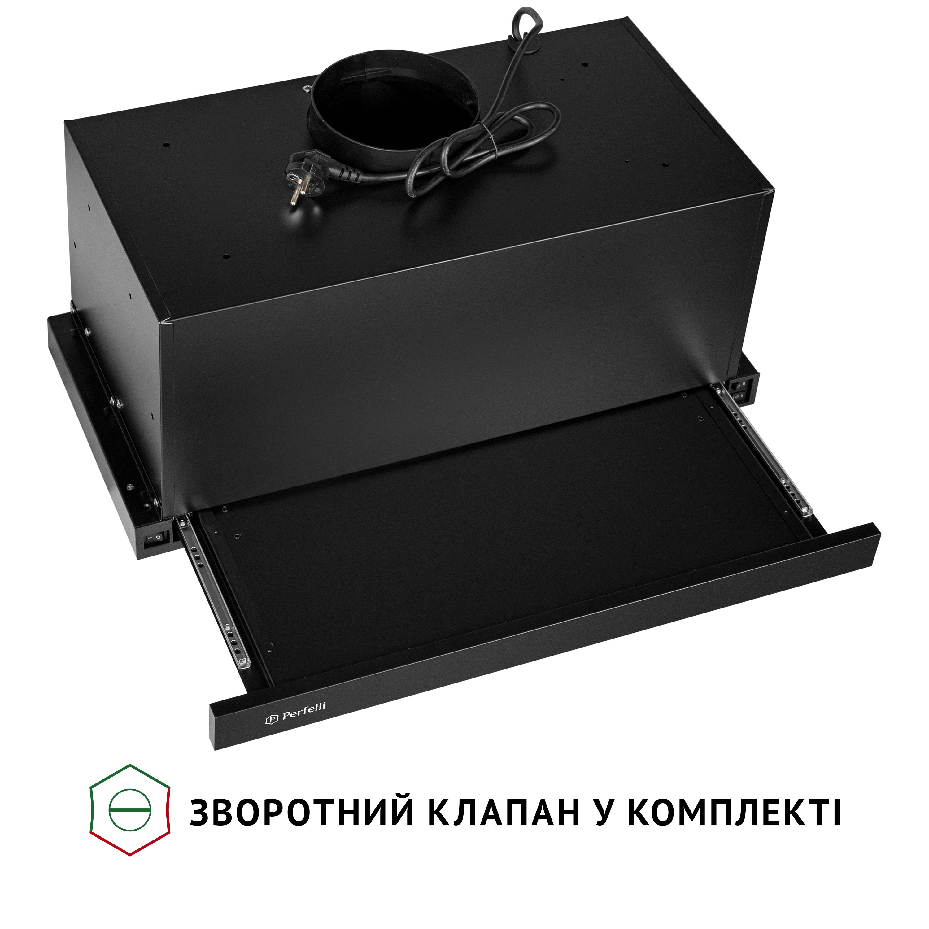 Perfelli 5905563501009 - зображення 10 Вытяжка телескопическая PERFELLI ISEO 6PMF NERO - зображення 10