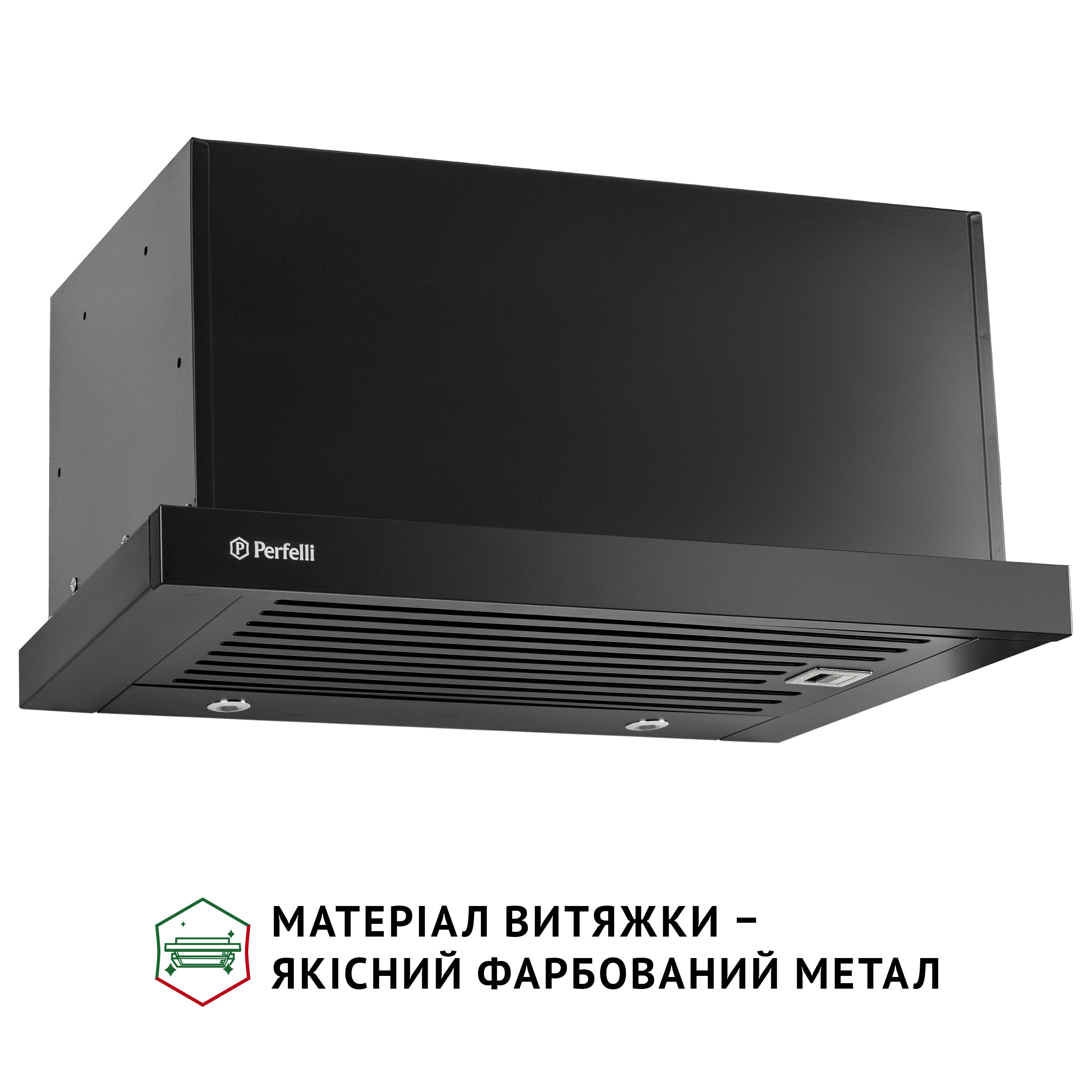 Perfelli 5905563501009 - зображення 3 Вытяжка телескопическая PERFELLI ISEO 6PMF NERO - зображення 3