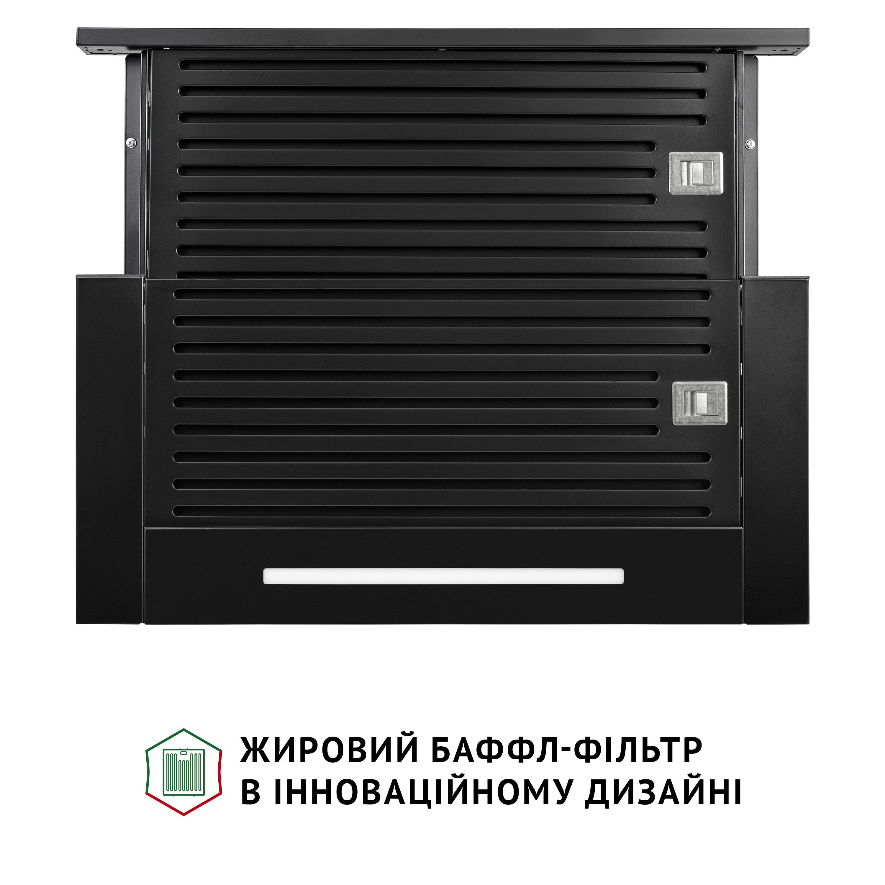Витяжка телескопічна PERFELLI ISEO 6PSF NERO - зображення 6