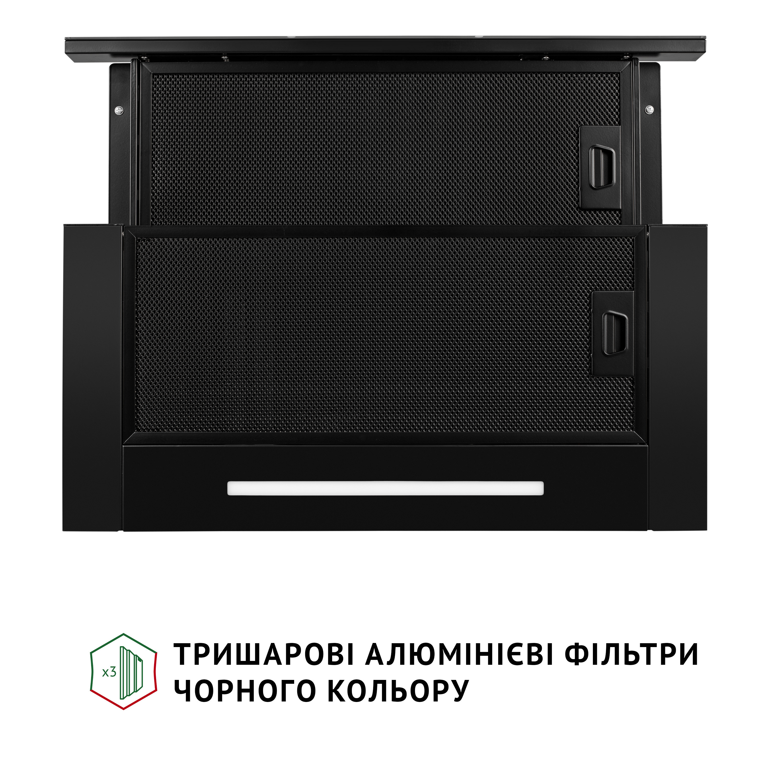 Perfelli 5905563501047 - зображення 10 Витяжка телескопічна PERFELLI ISEO 6PWB NERO - зображення 10