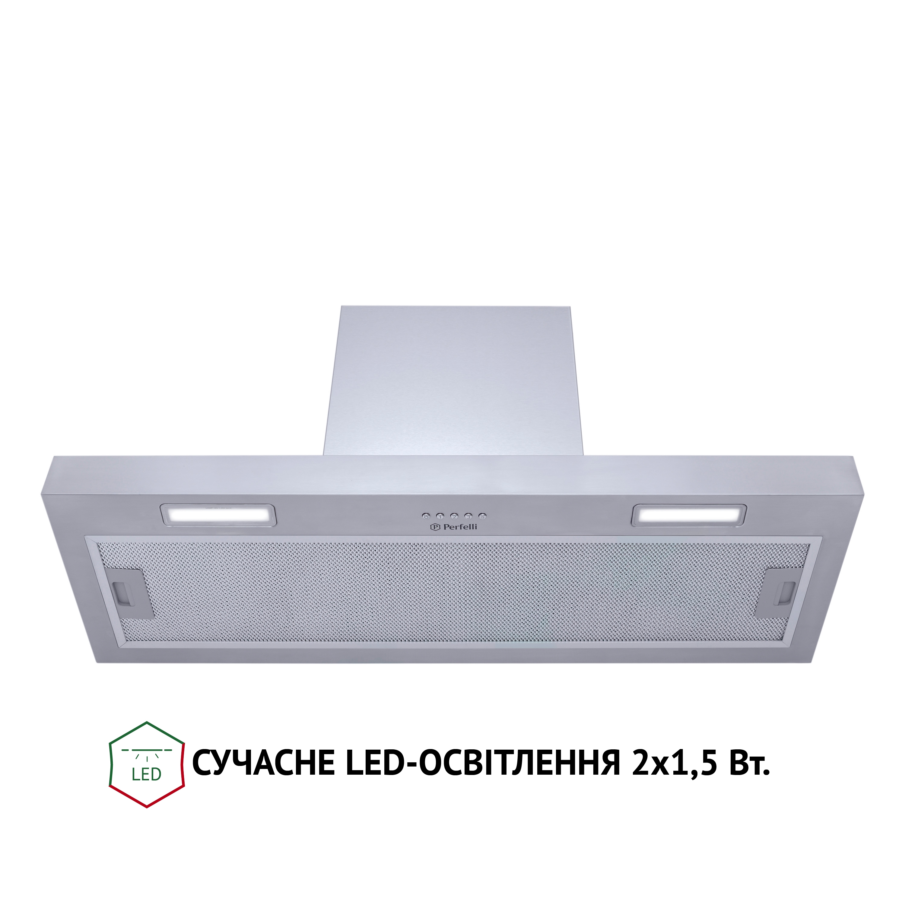 Вытяжка полновстраиваемая Perfelli BIC 9654 I 1000 LED - зображення 2
