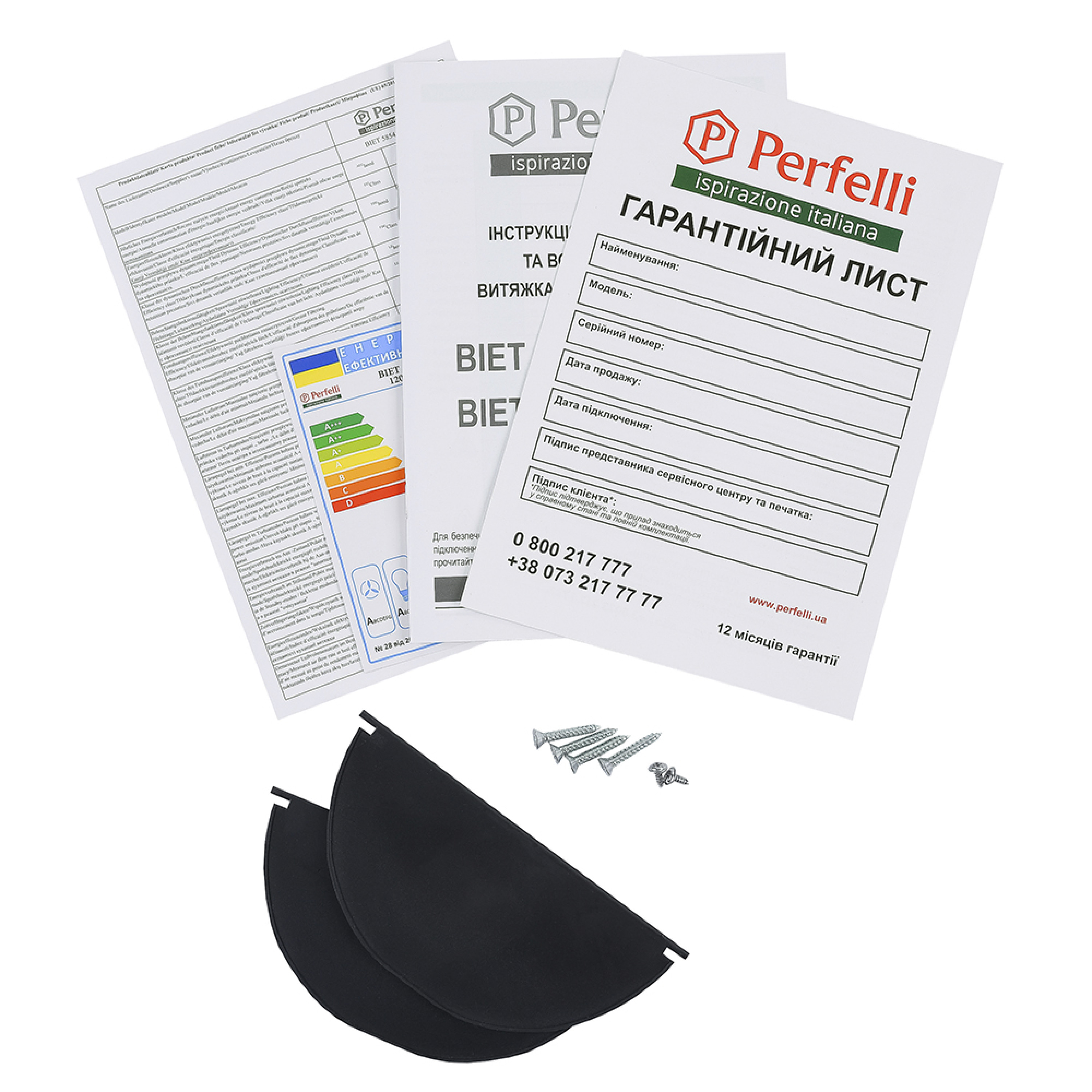 Витяжка повновбудована Perfelli BIET 7854 BL 1200 LED - зображення 11