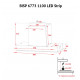 Вытяжка полновстраиваемая Perfelli BISP 6773 BL 1100 LED Strip - зображення 12