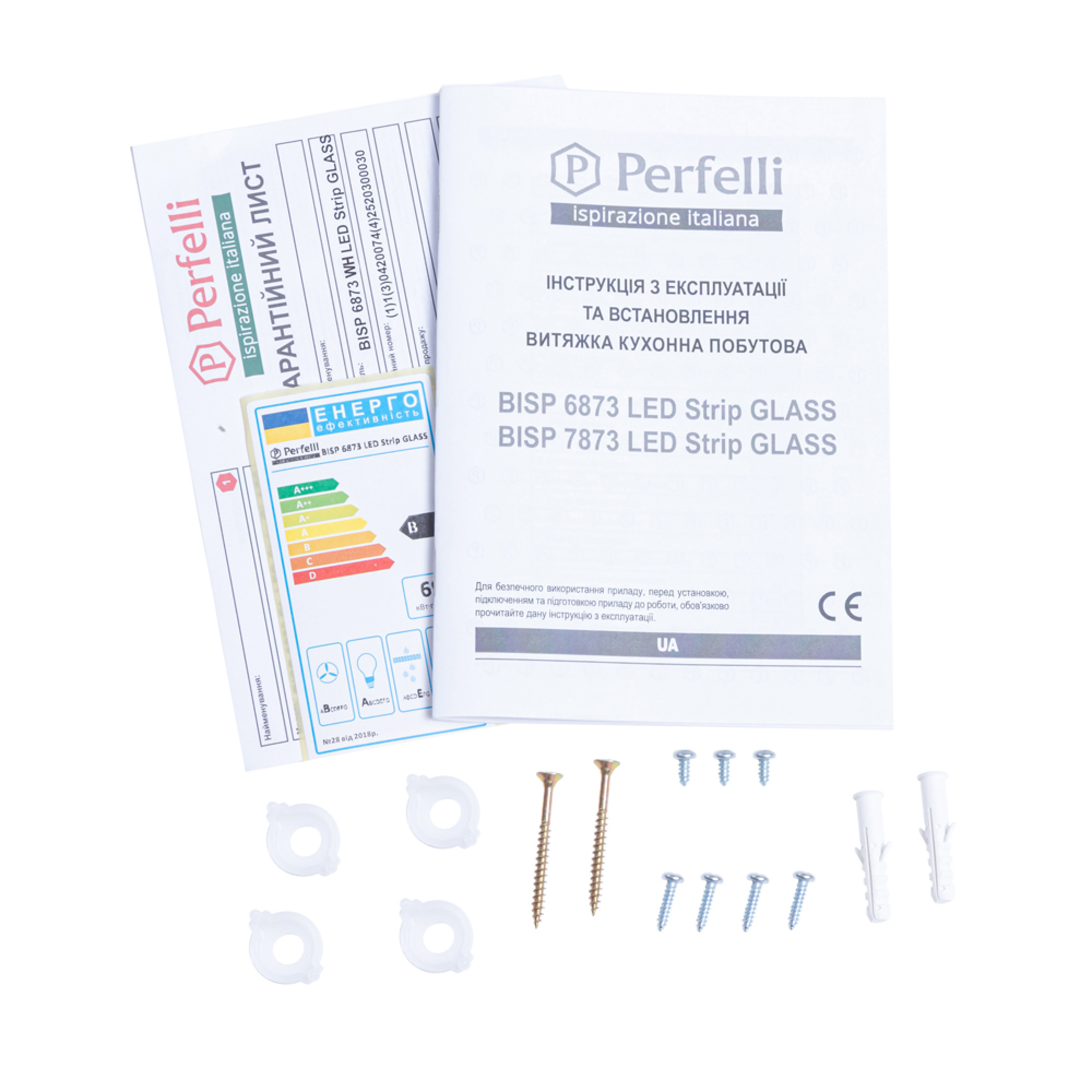 Вытяжка полновстраиваемая Perfelli BISP 6873 WH LED Strip GLASS - зображення 15