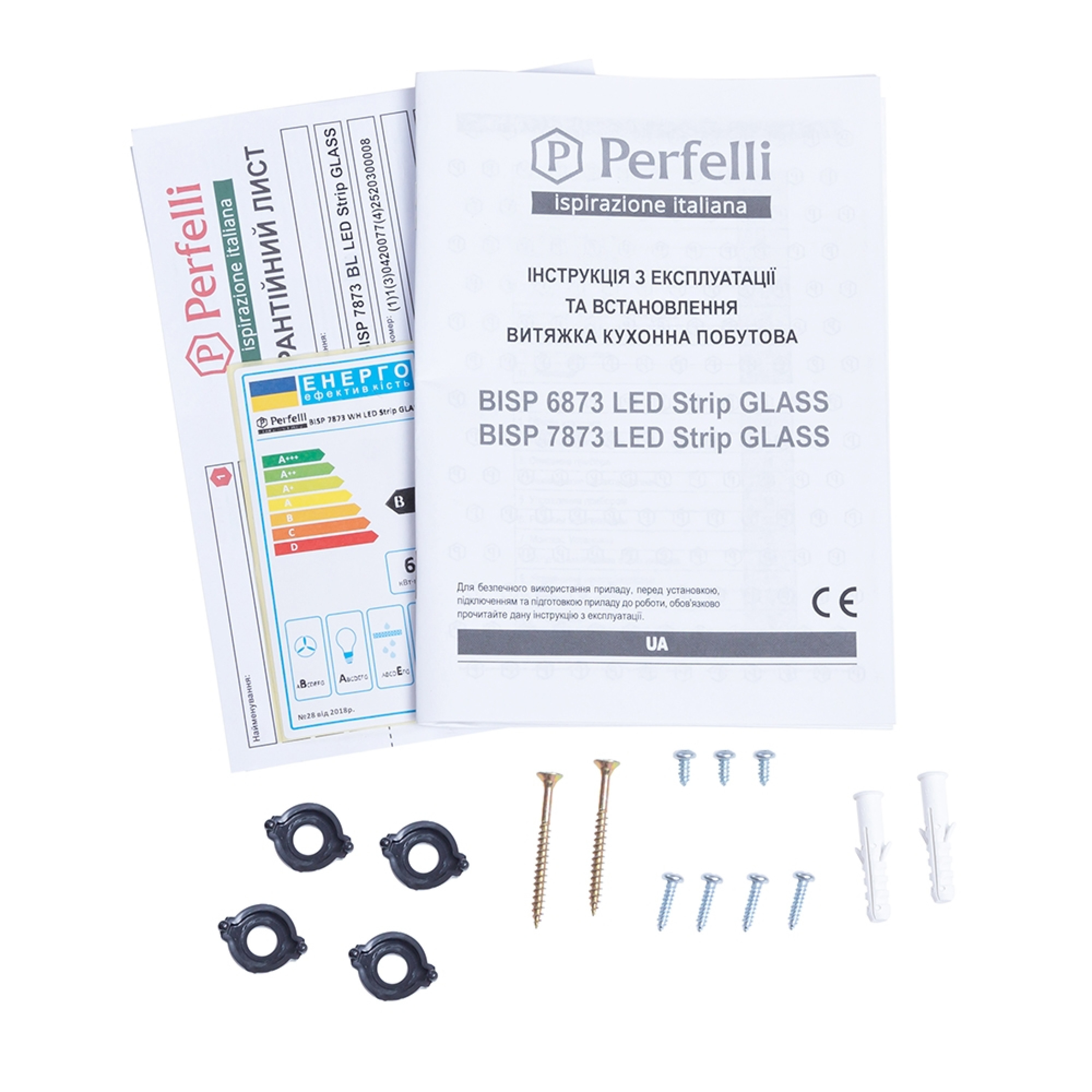 Вытяжка полновстраиваемая Perfelli BISP 7873 BL LED Strip GLASS - зображення 16