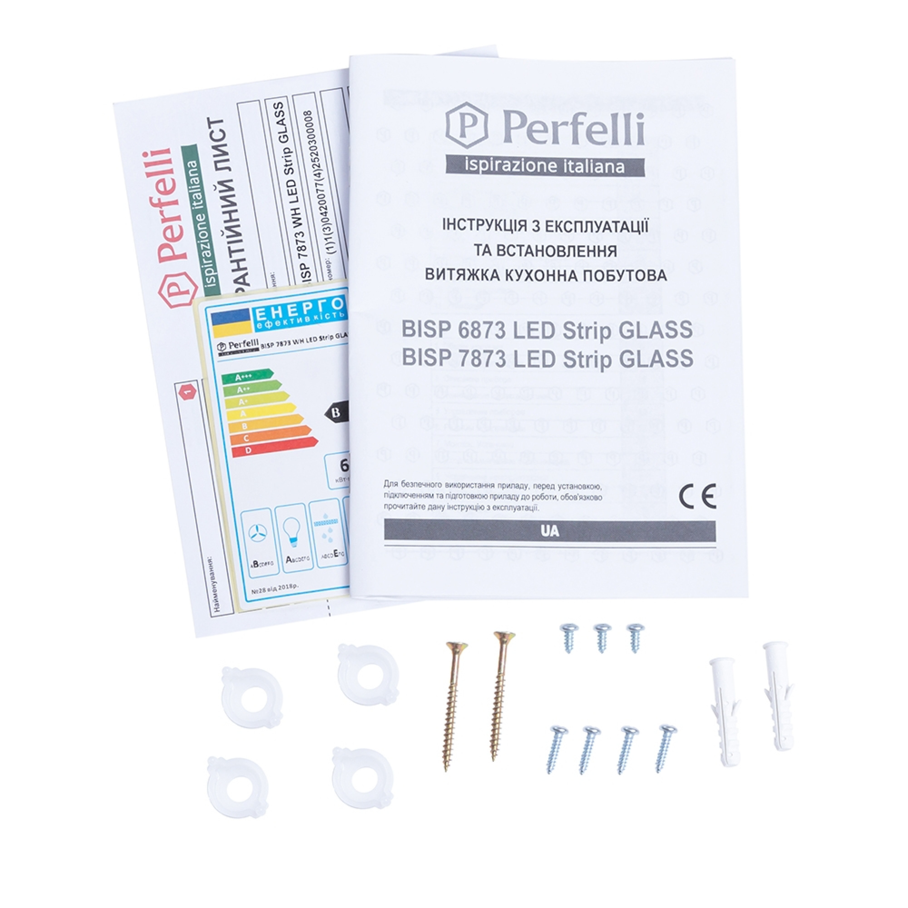 Perfelli 5902767155830 - зображення 17 Витяжка повновбудована Perfelli BISP 7873 WH LED Strip GLASS - зображення 17