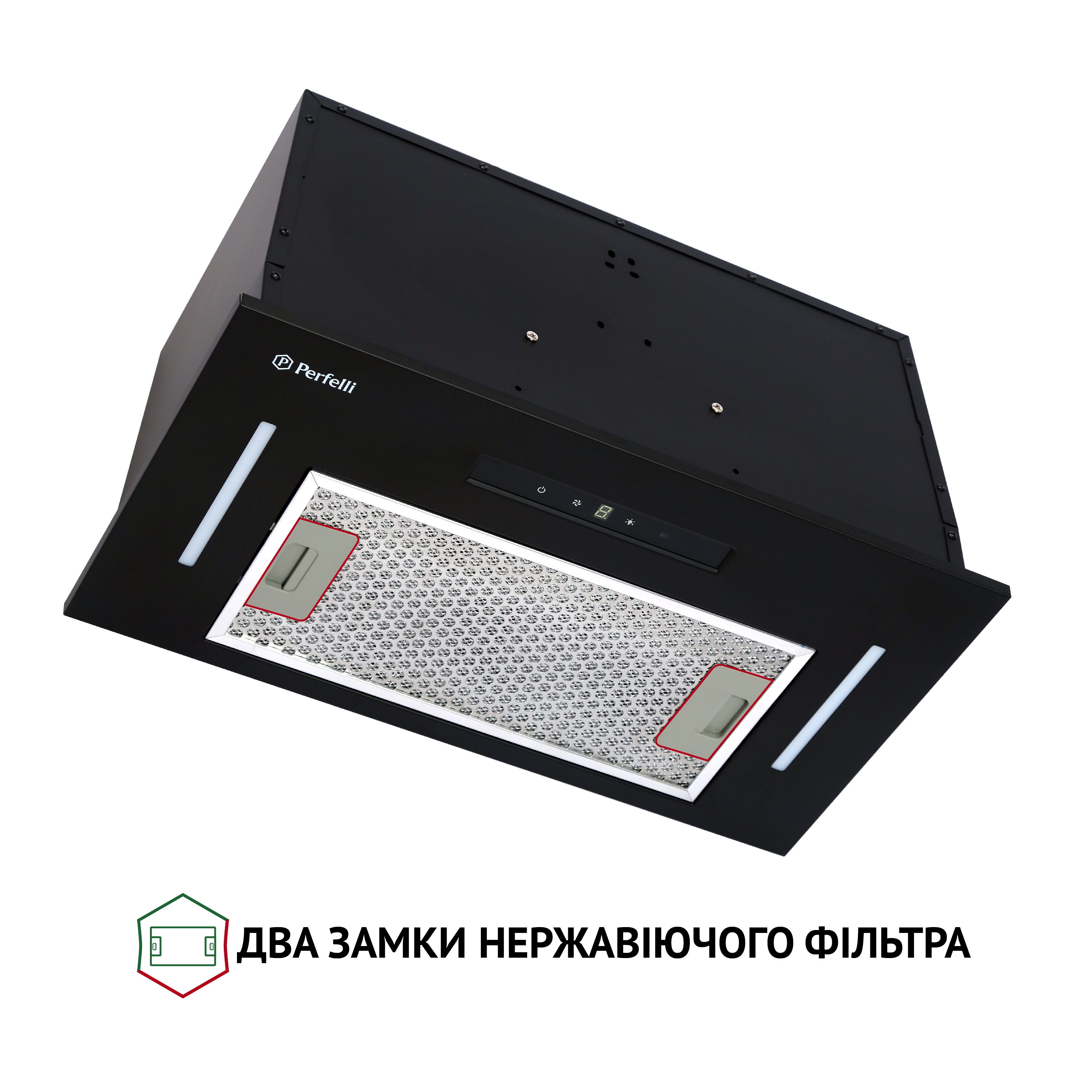 Perfelli 5902767157315 - зображення 3 Витяжка повновбудована Perfelli BIS 5653 BL 1000 LED - зображення 3