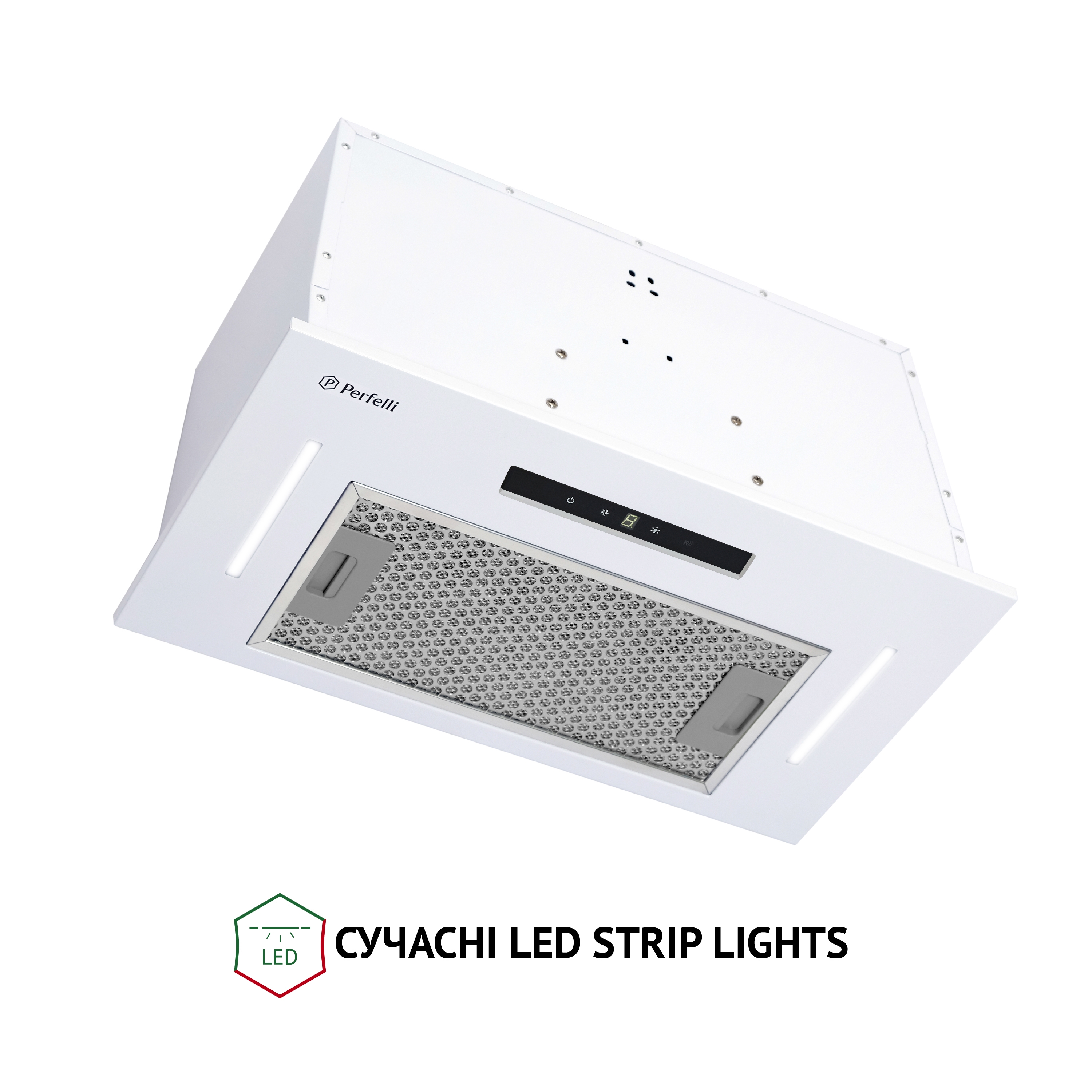 Perfelli 5902767157322 - зображення 4 Витяжка повновбудована Perfelli BIS 5653 WH 1000 LED - зображення 4