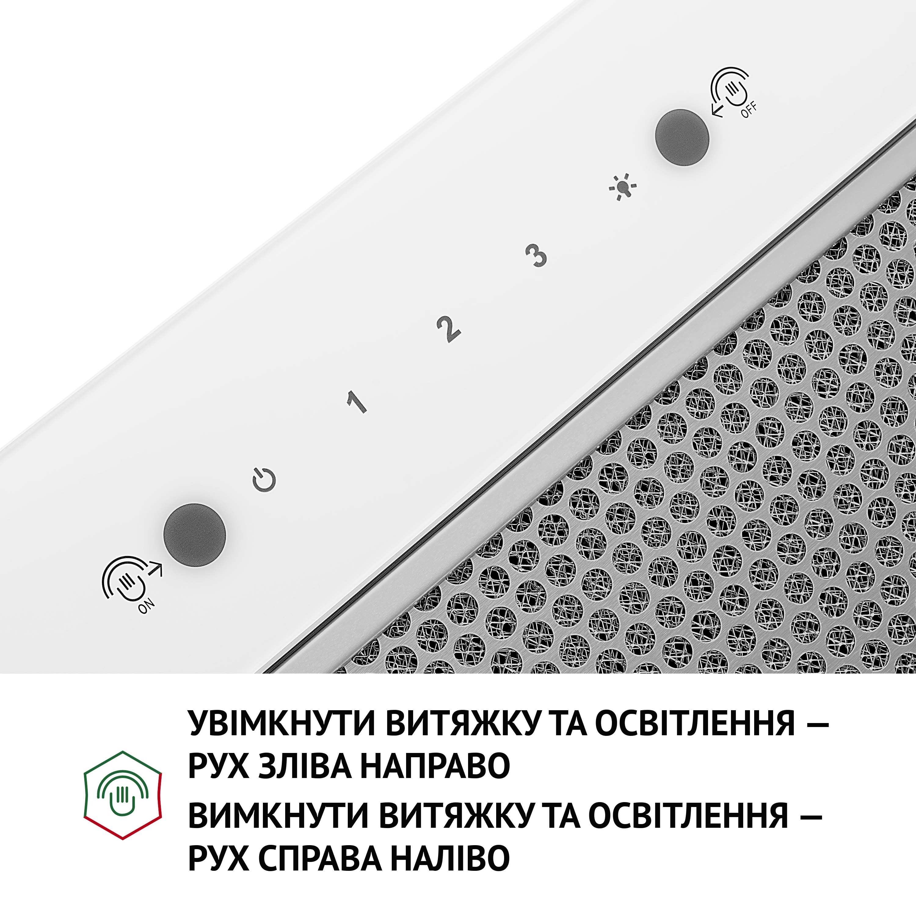 Витяжка повновбудована Perfelli BIS 58844 WH 1200 LED - зображення 7