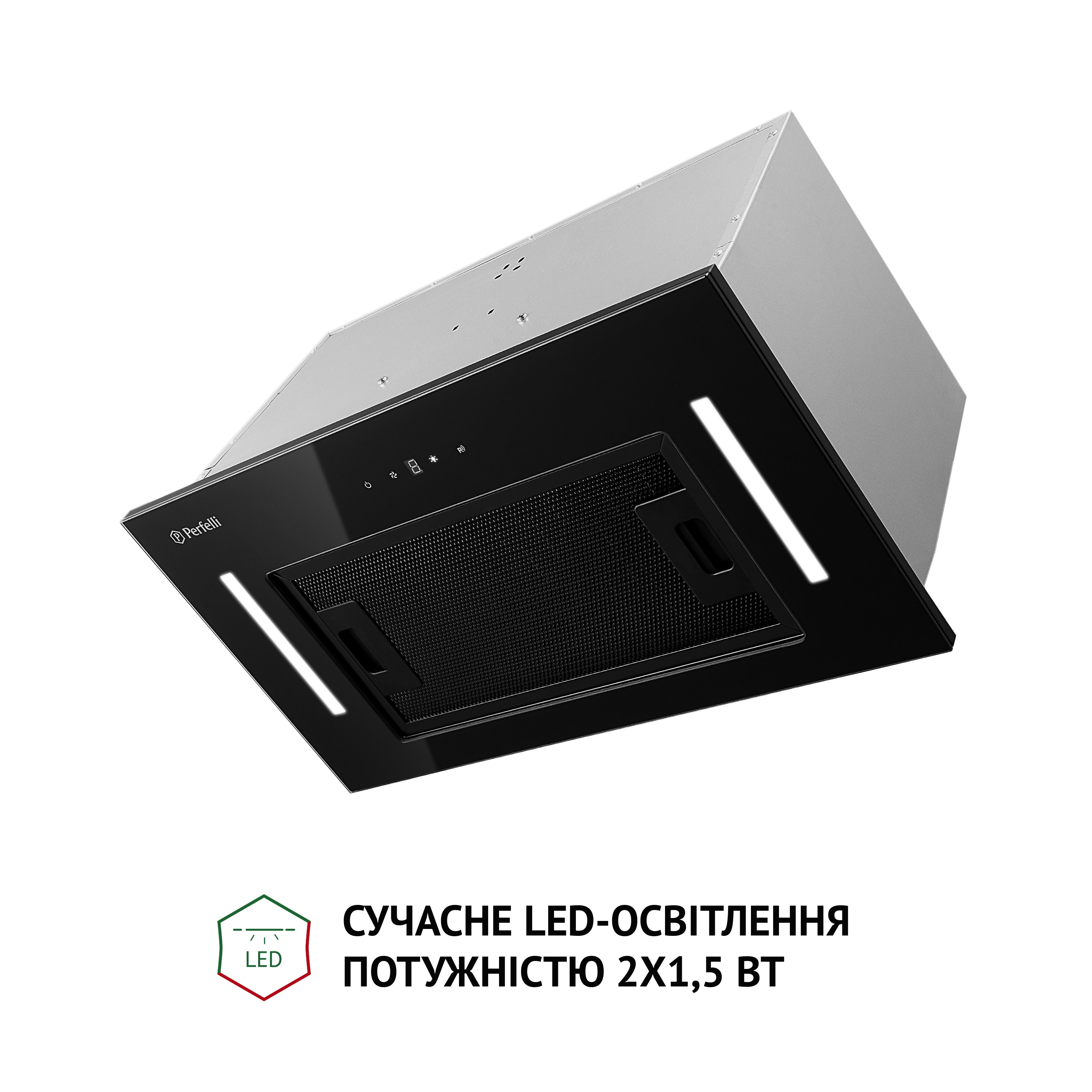 Вытяжка полновстраиваемая Perfelli BIS 5884 BL 1200 LED - зображення 3