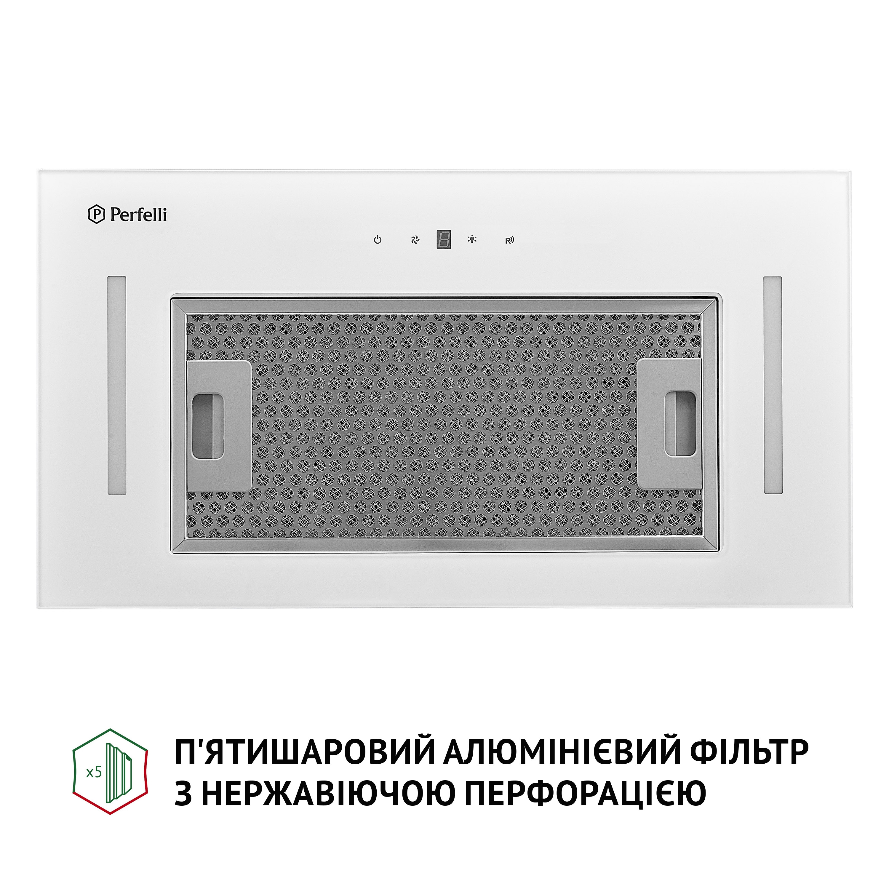 Витяжка повновбудована Perfelli BIS 5884 WH 1200 LED - зображення 4