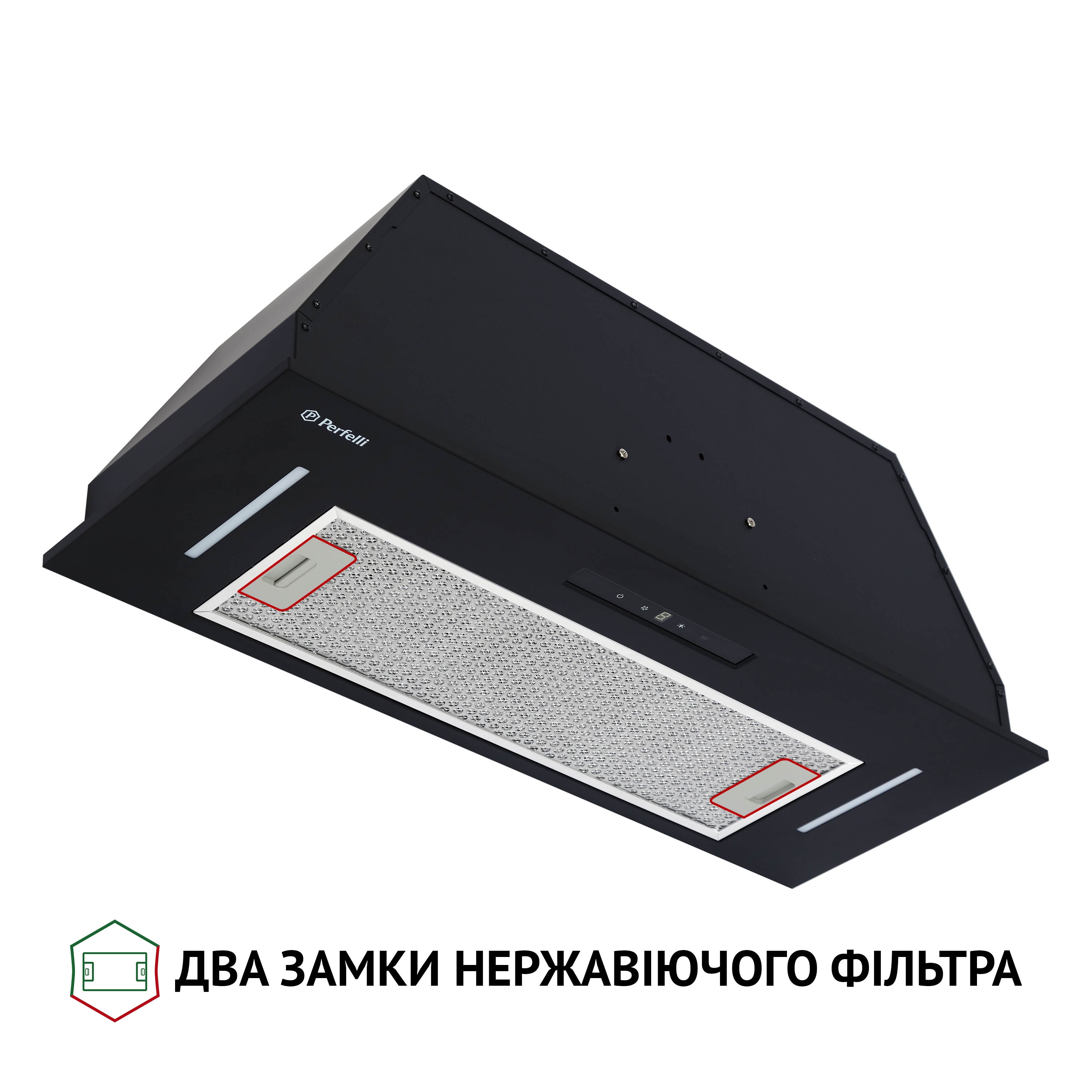 Вытяжка полновстраиваемая Perfelli BIS 7653 BL 1000 LED - зображення 3