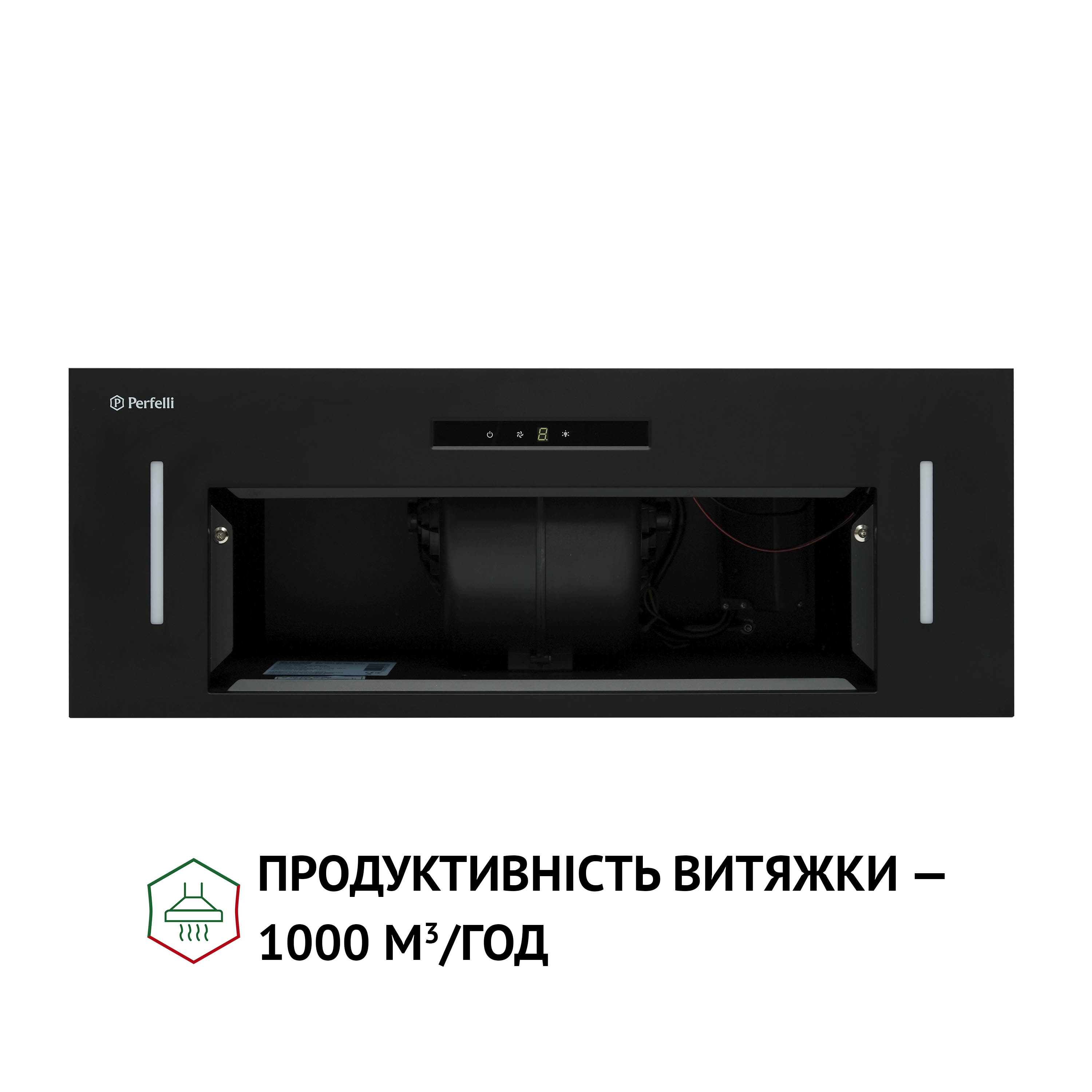 Вытяжка полновстраиваемая Perfelli BIS 7653 BL 1000 LED - зображення 7
