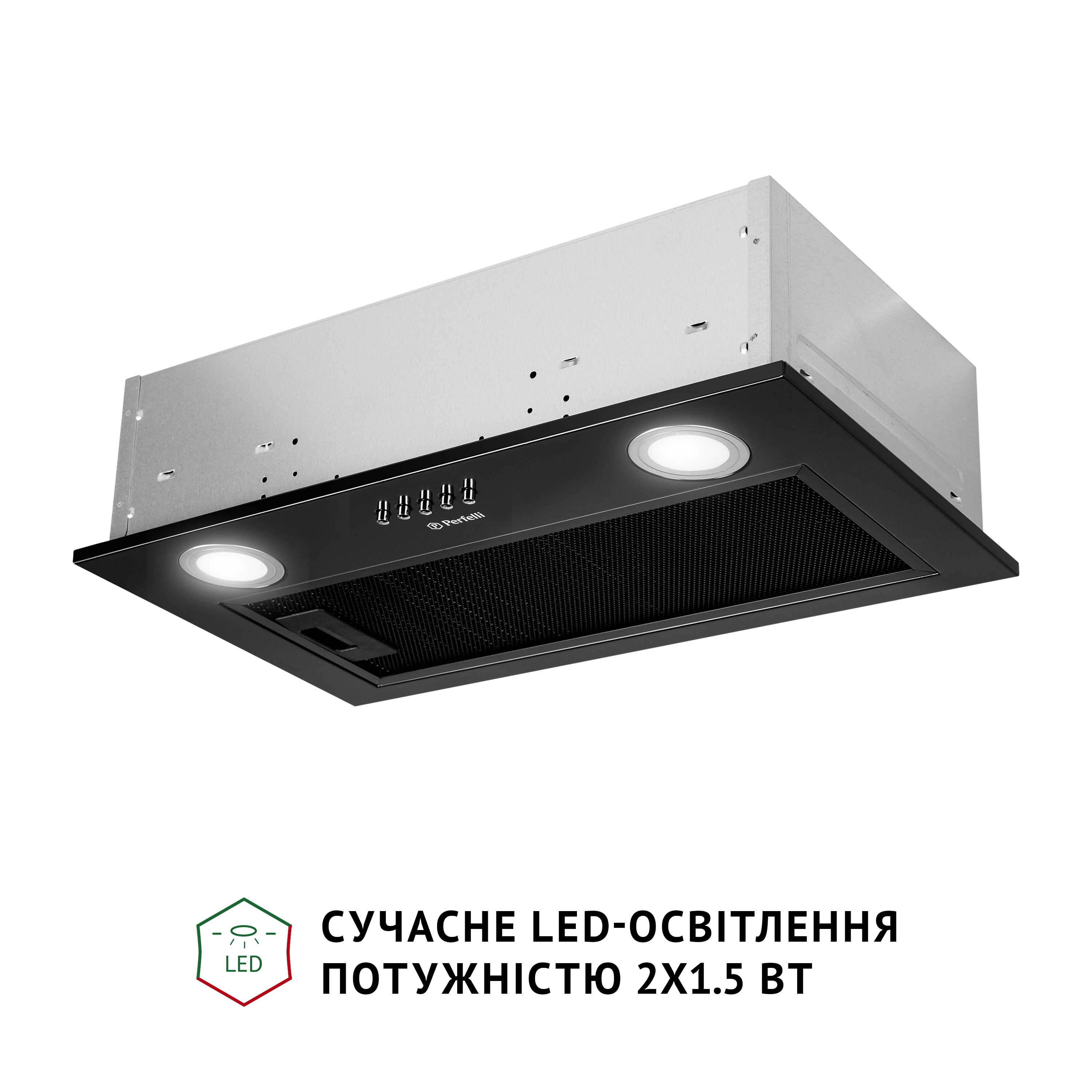 Витяжка повновбудована Perfelli BI 5022 BL LED - зображення 4