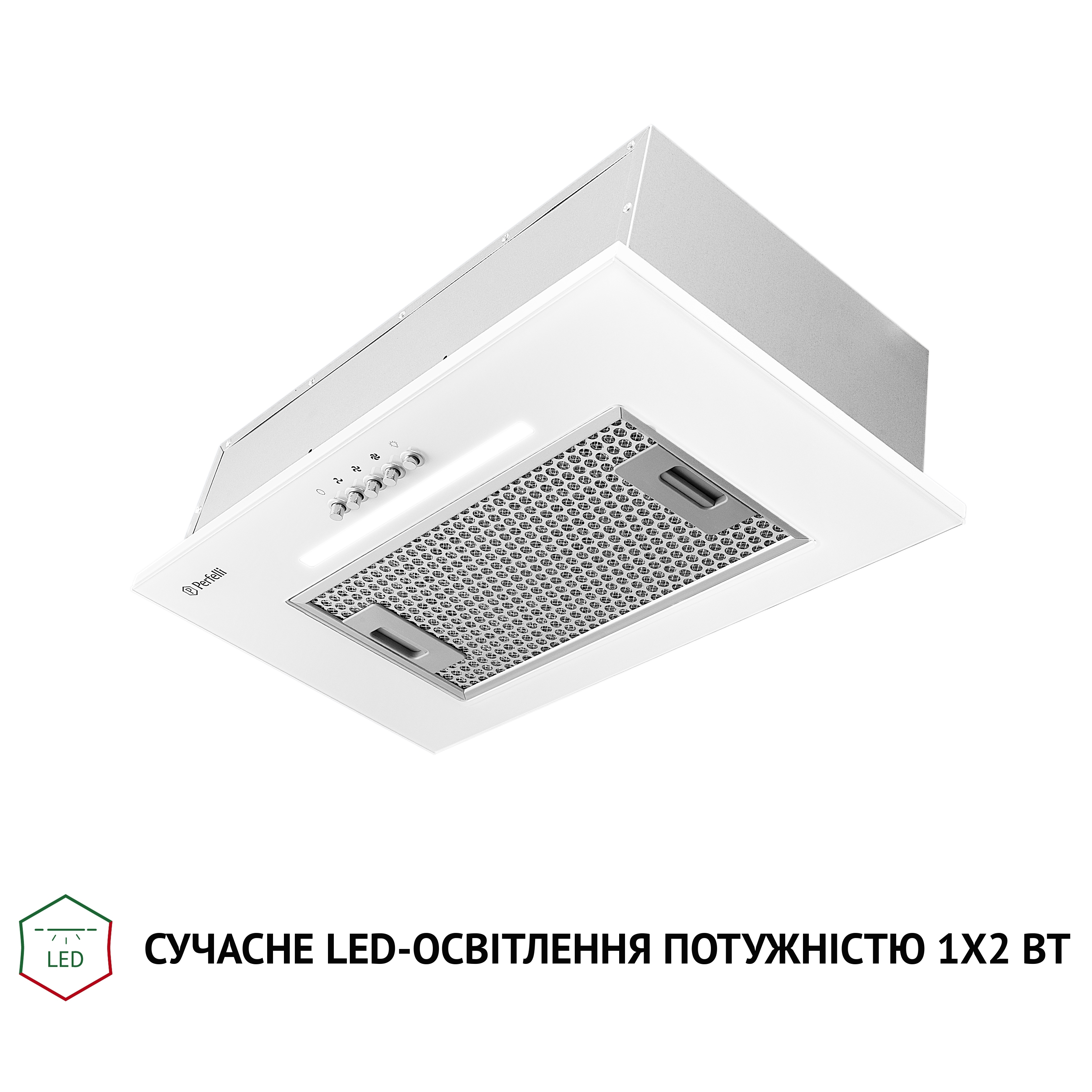 Витяжка повновбудована Perfelli BI 5256 WH 700 LED - зображення 4