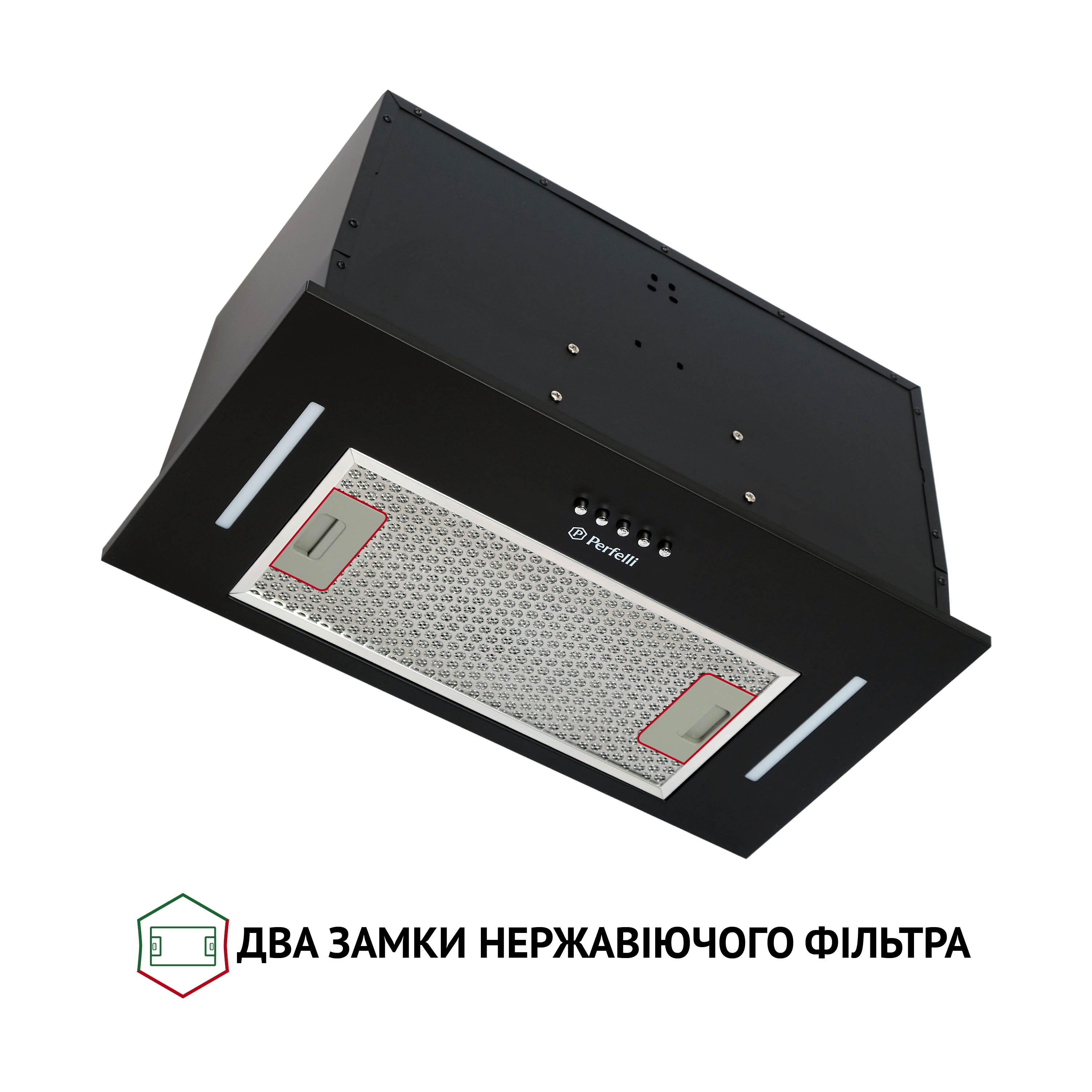 Вытяжка полновстраиваемая Perfelli BI 5453 BL 850 LED Strip - зображення 3