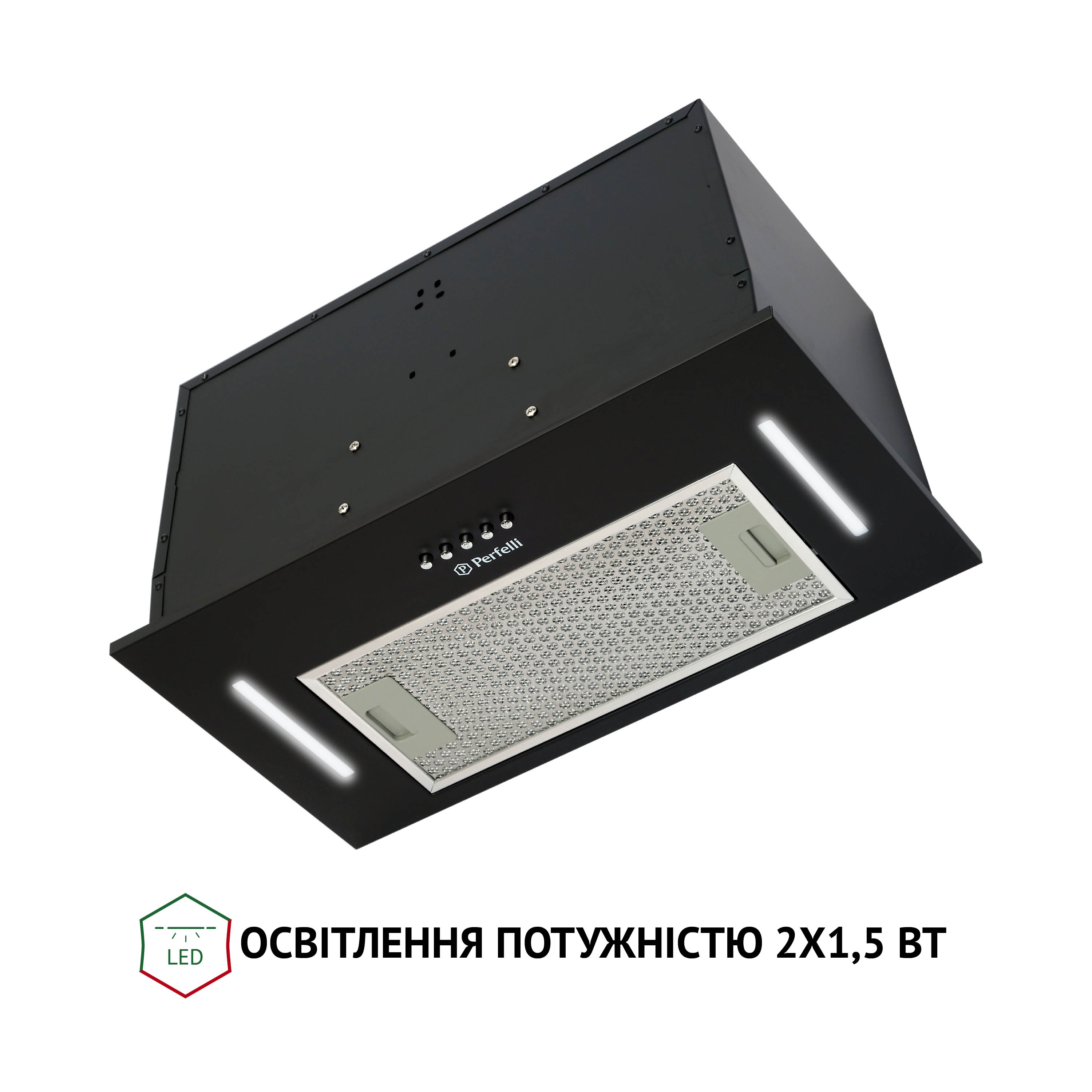 Вытяжка полновстраиваемая Perfelli BI 5453 BL 850 LED Strip - зображення 6