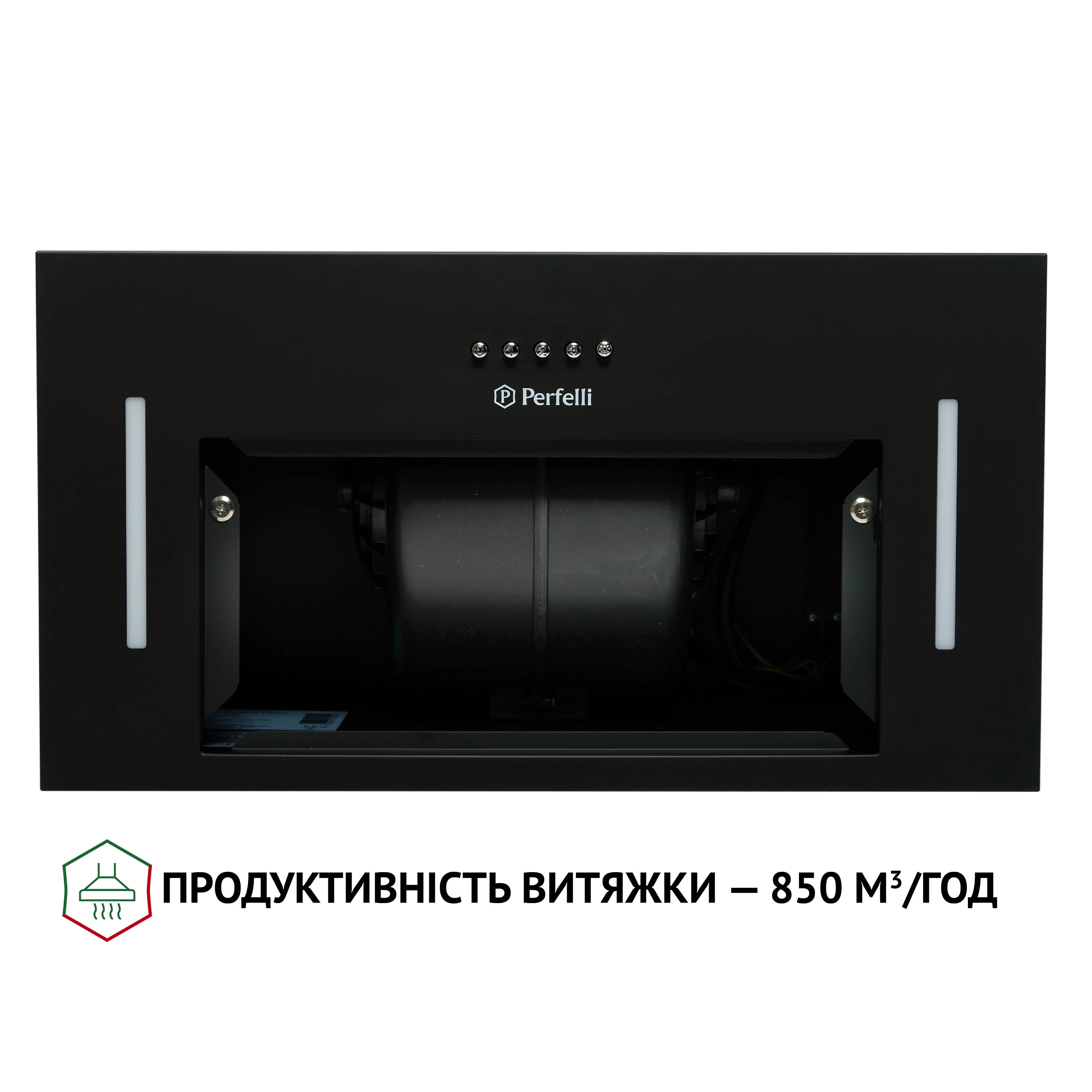 Вытяжка полновстраиваемая Perfelli BI 5453 BL 850 LED Strip - зображення 7