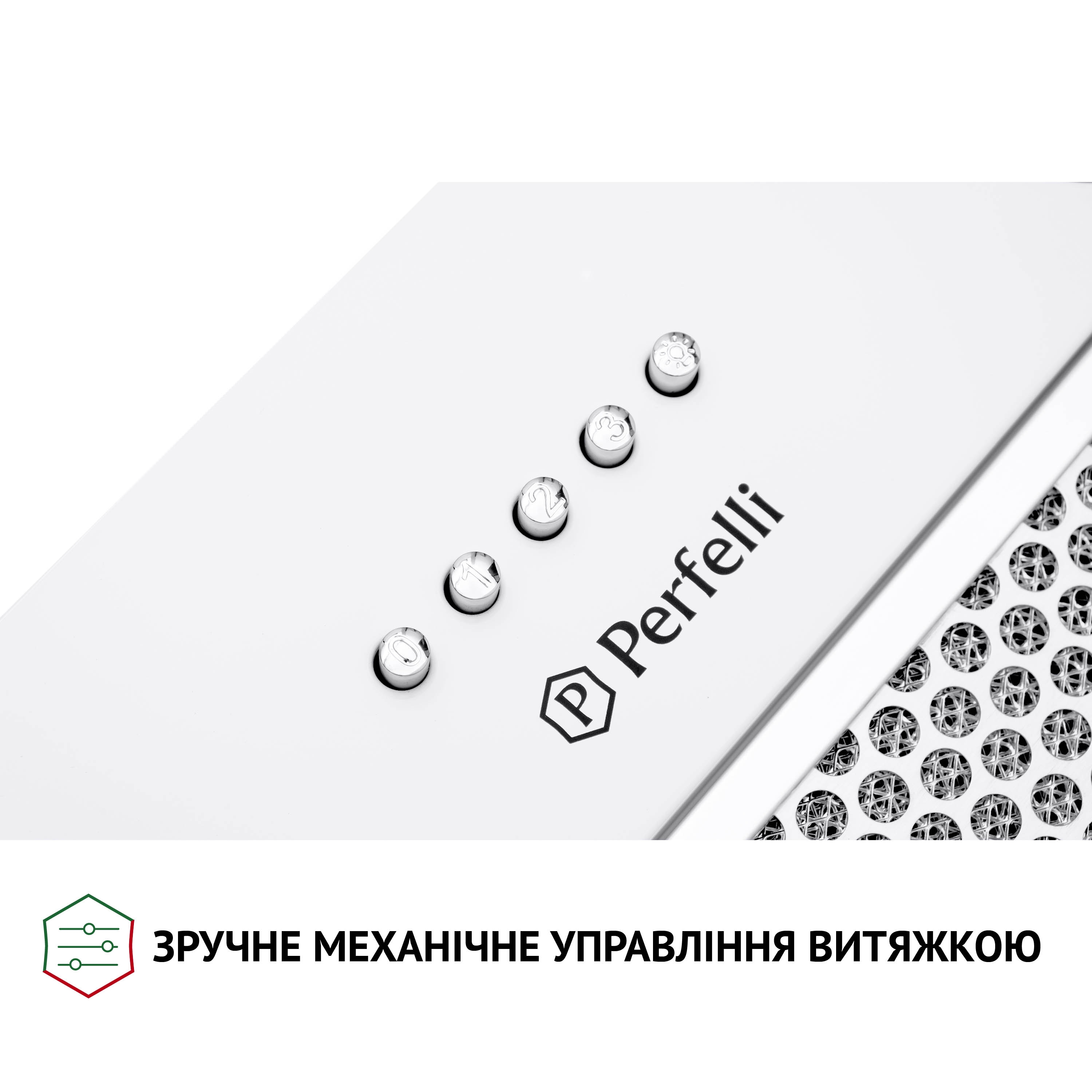 Витяжка повновбудована Perfelli BI 5453 WH 850 LED Strip - зображення 8