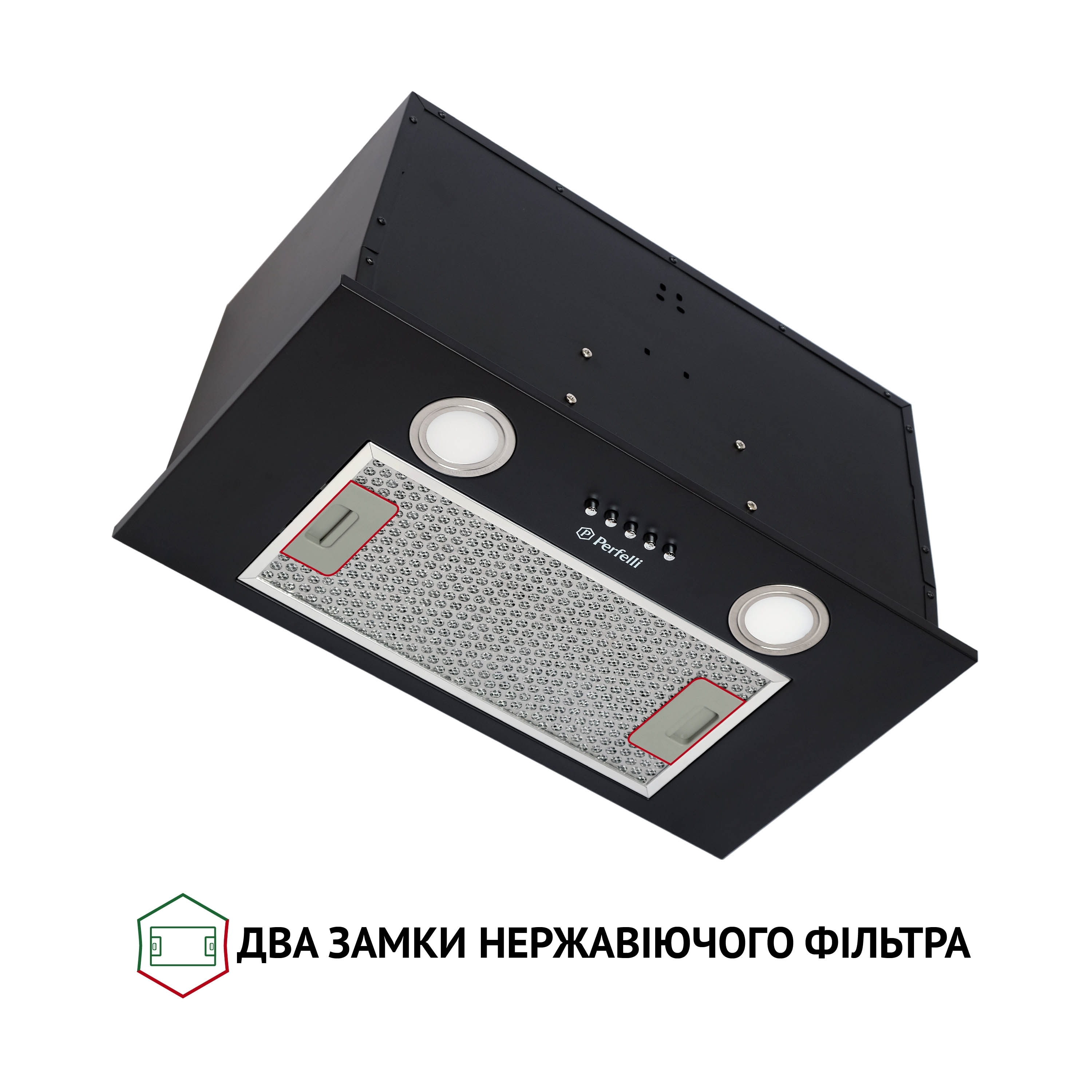 Perfelli 5902767157186 - зображення 3 Витяжка повновбудована Perfelli BI 5652 BL 1000 LED - зображення 3