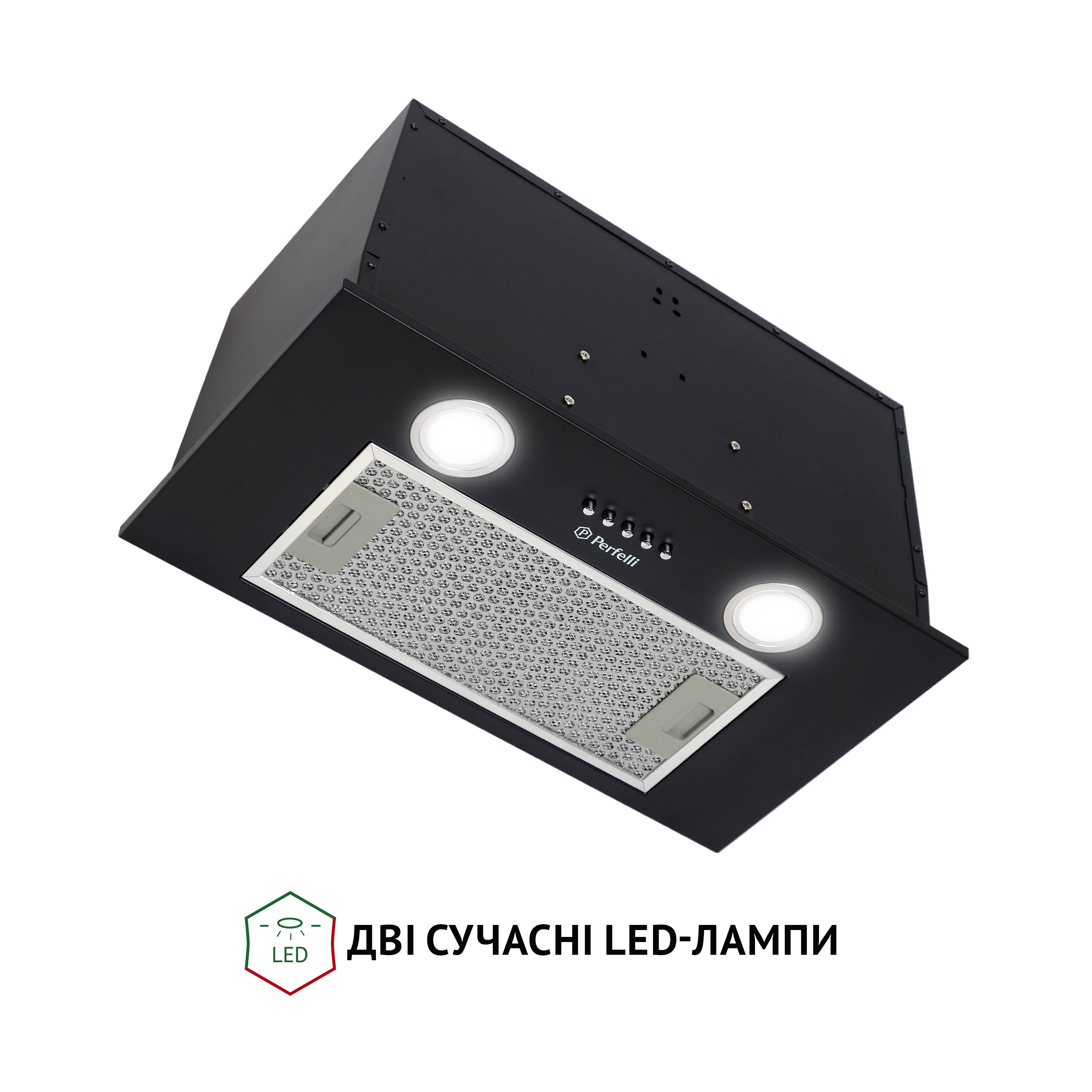 Perfelli 5902767157186 - зображення 4 Витяжка повновбудована Perfelli BI 5652 BL 1000 LED - зображення 4
