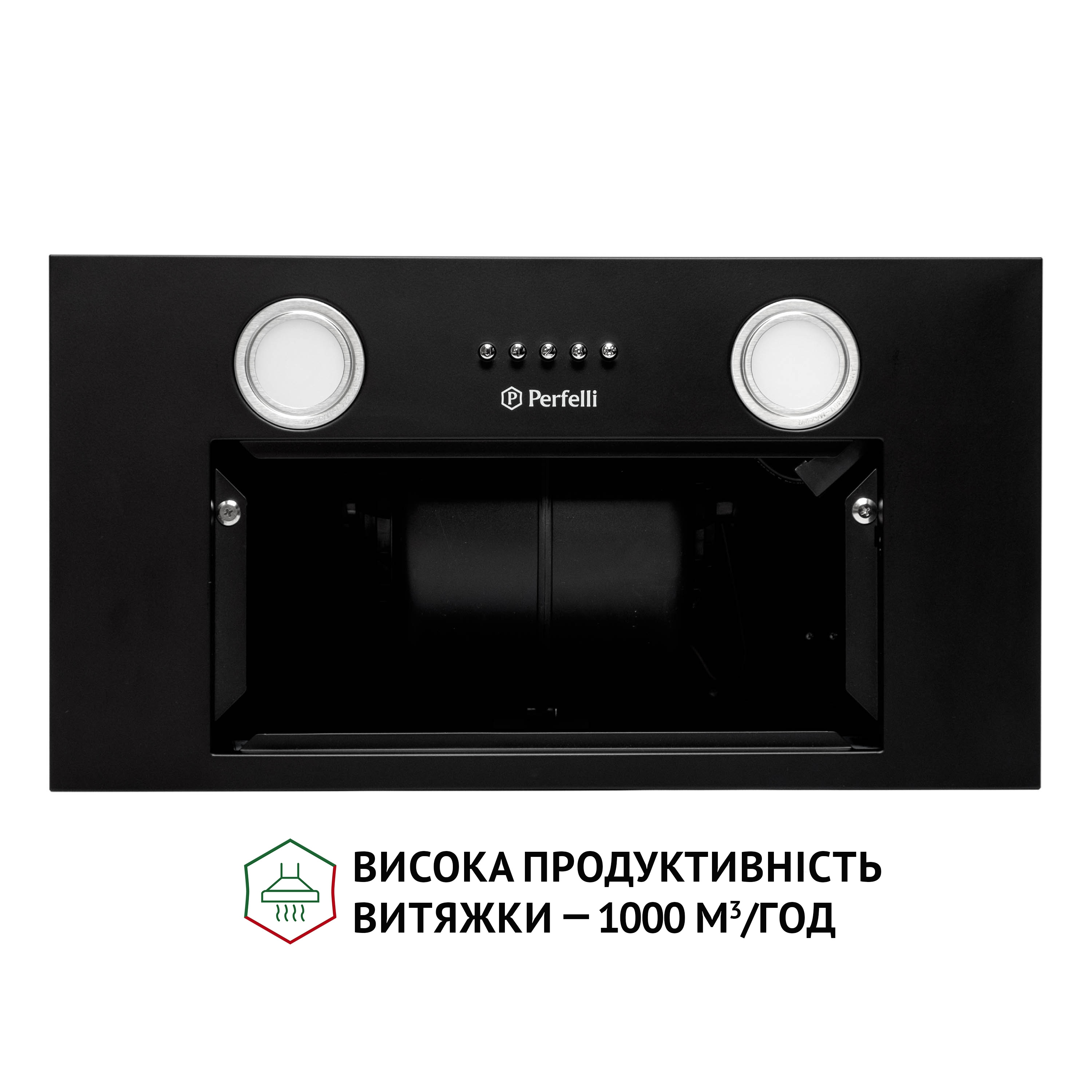 Perfelli 5902767157186 - зображення 7 Витяжка повновбудована Perfelli BI 5652 BL 1000 LED - зображення 7