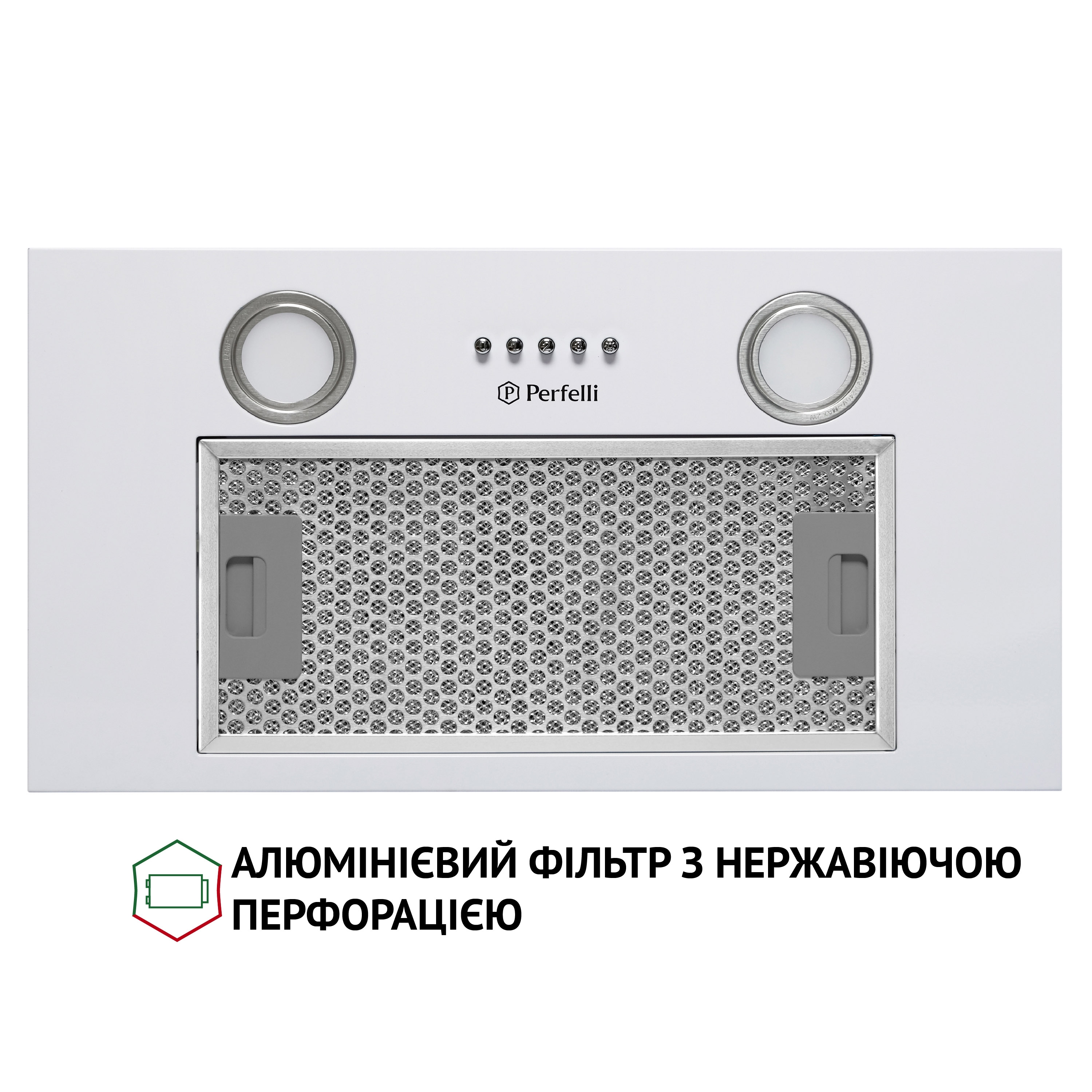 Perfelli 5902767157193 - зображення 2 Вытяжка полновстраиваемая Perfelli BI 5652 WH 1000 LED - зображення 2