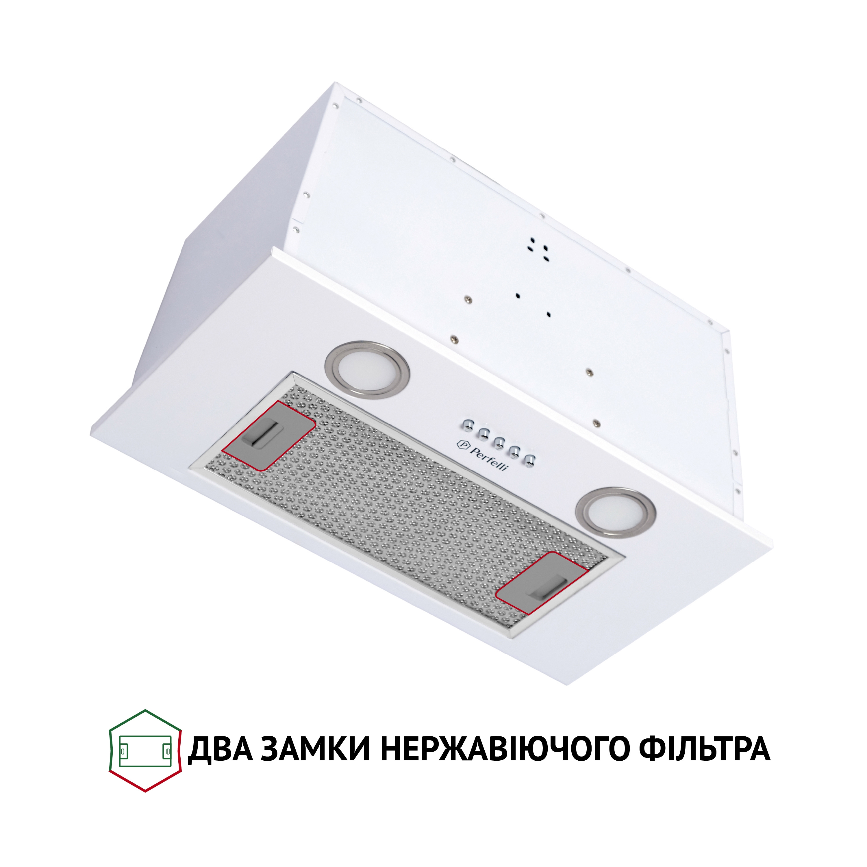 Perfelli 5902767157193 - зображення 3 Вытяжка полновстраиваемая Perfelli BI 5652 WH 1000 LED - зображення 3