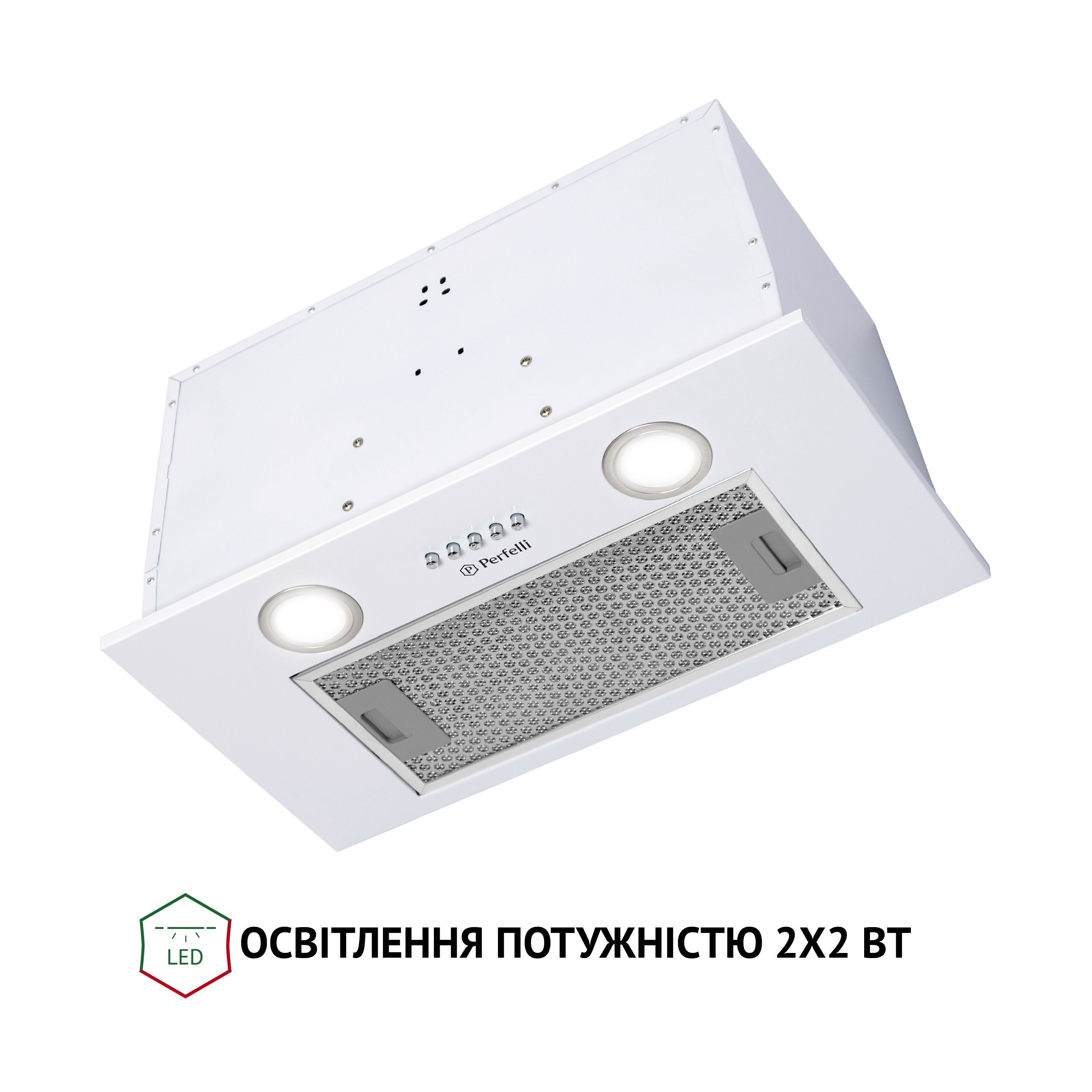 Perfelli 5902767157193 - зображення 6 Вытяжка полновстраиваемая Perfelli BI 5652 WH 1000 LED - зображення 6