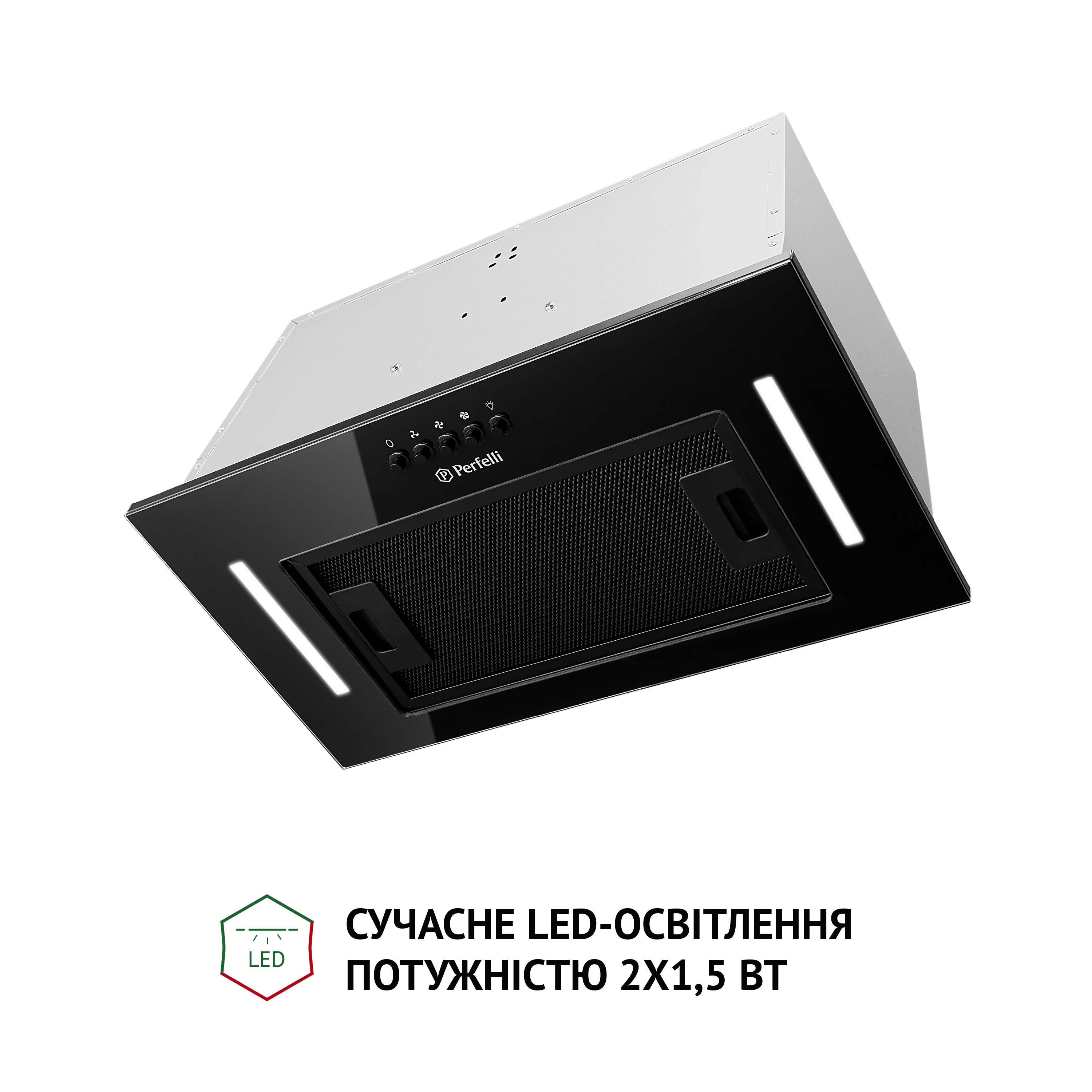 Витяжка повновбудована Perfelli BI 5684 BL 1000 LED - зображення 3
