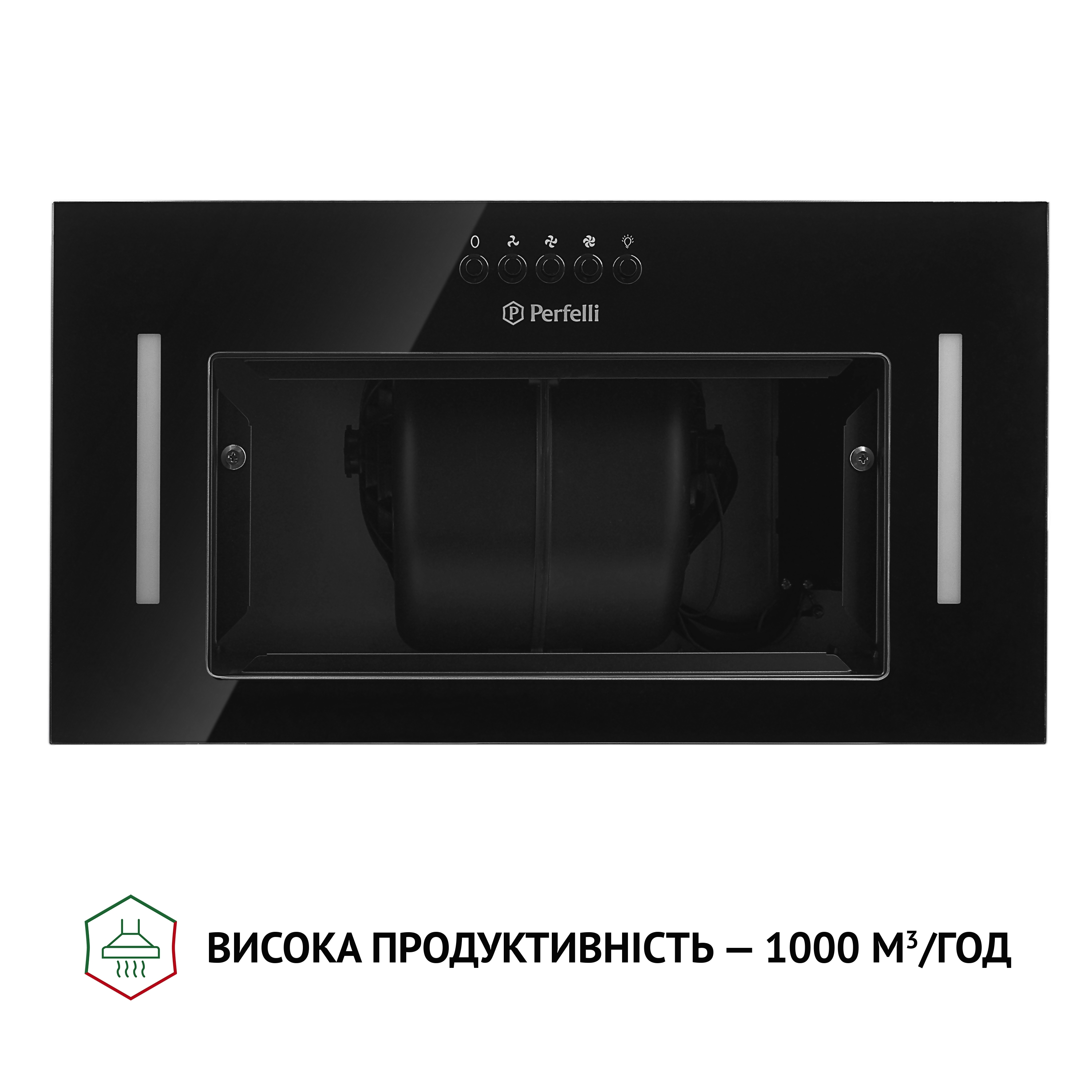 Витяжка повновбудована Perfelli BI 5684 BL 1000 LED - зображення 5