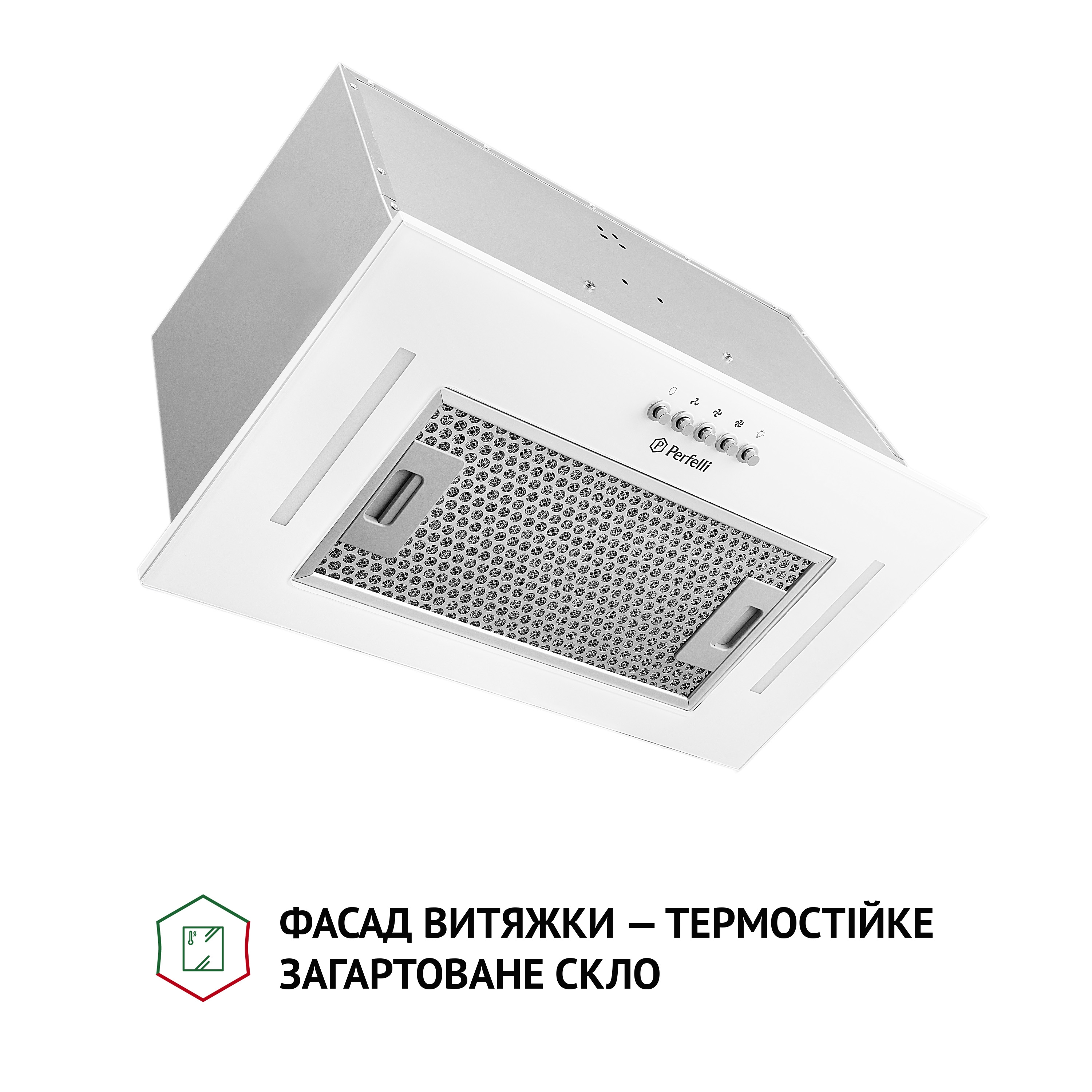 Вытяжка полновстраиваемая Perfelli BI 5684 WH 1000 LED - зображення 2