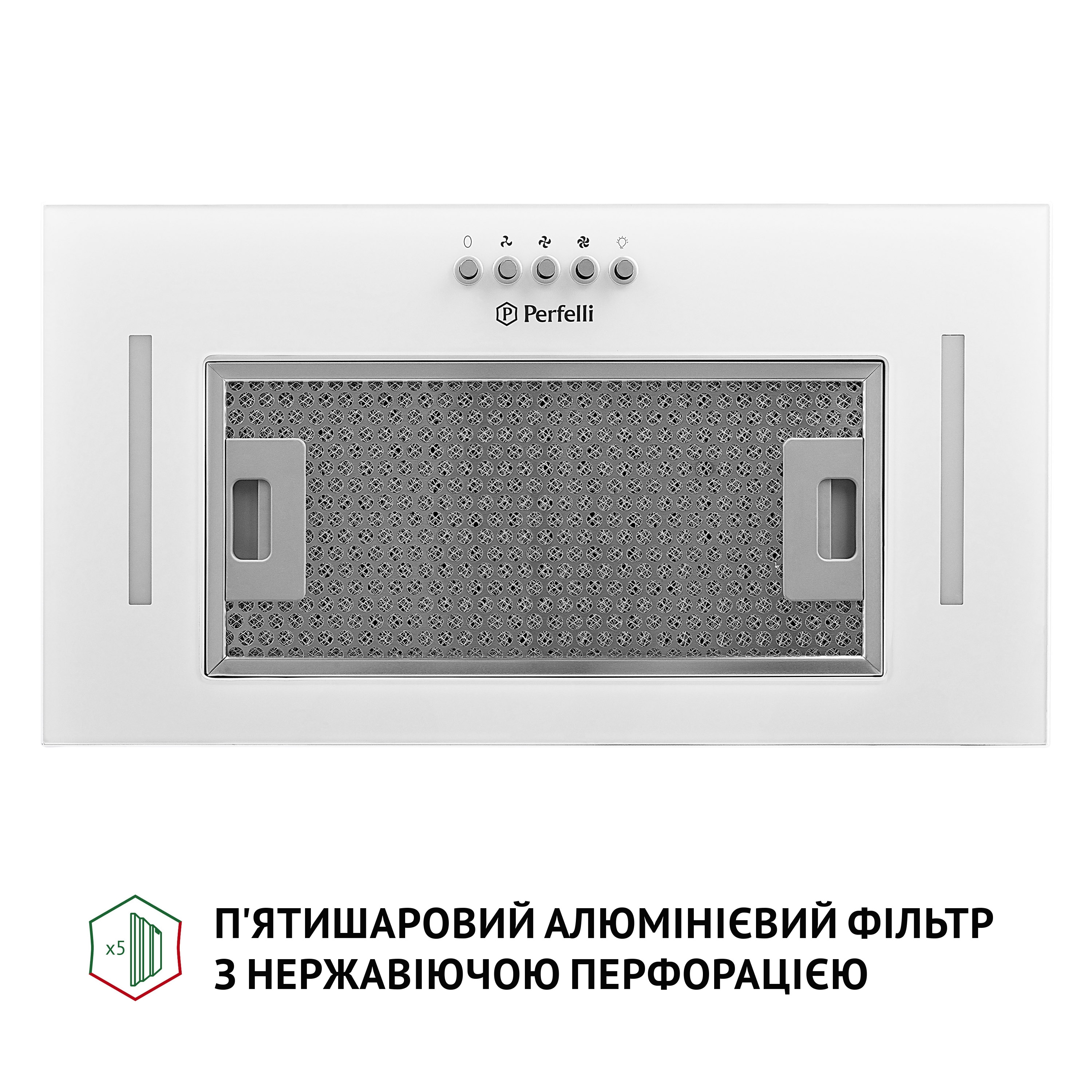 Вытяжка полновстраиваемая Perfelli BI 5684 WH 1000 LED - зображення 4