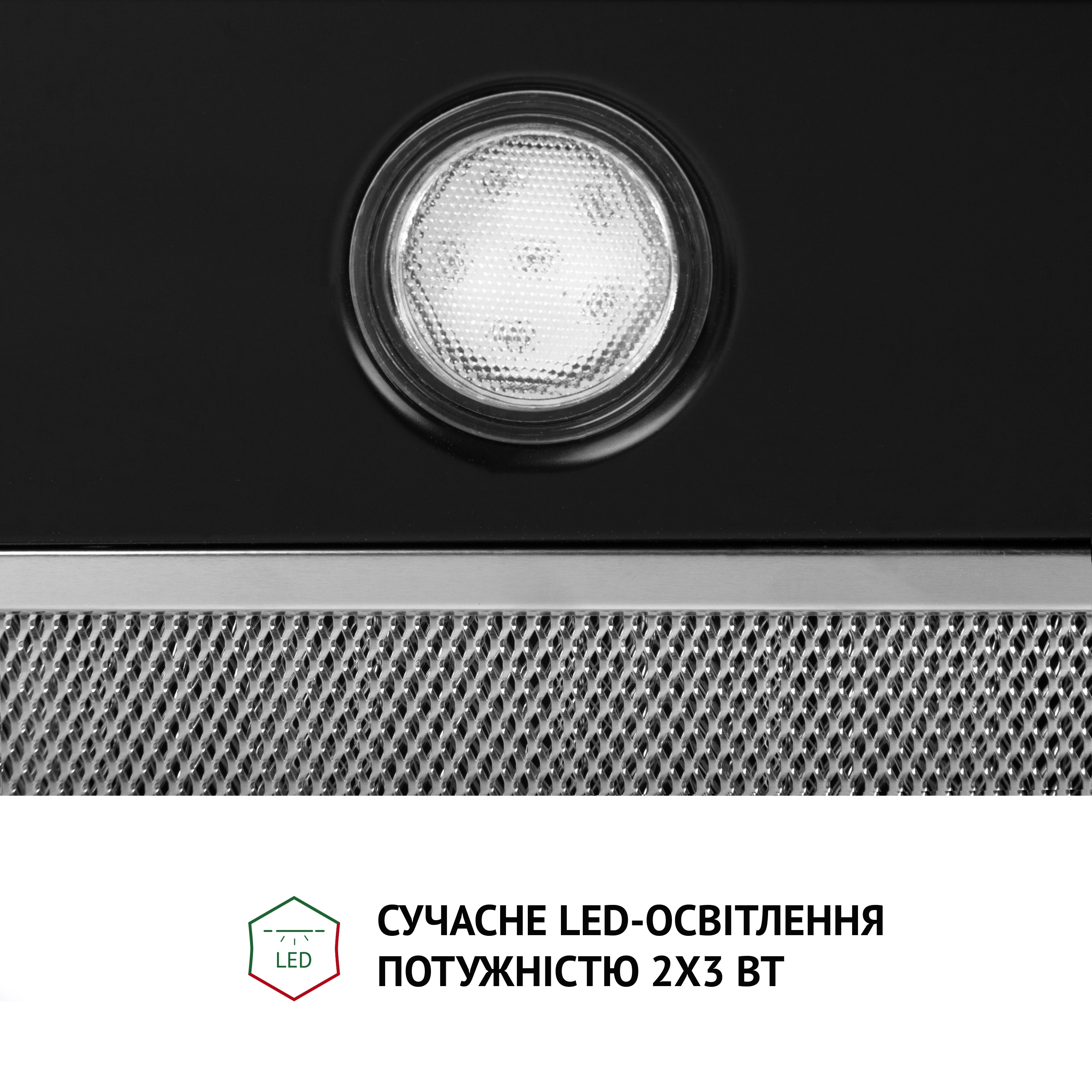 Perfelli 5902767151962 - зображення 5 Витяжка повновбудована Perfelli BI 6512 A 1000 BL LED - зображення 5