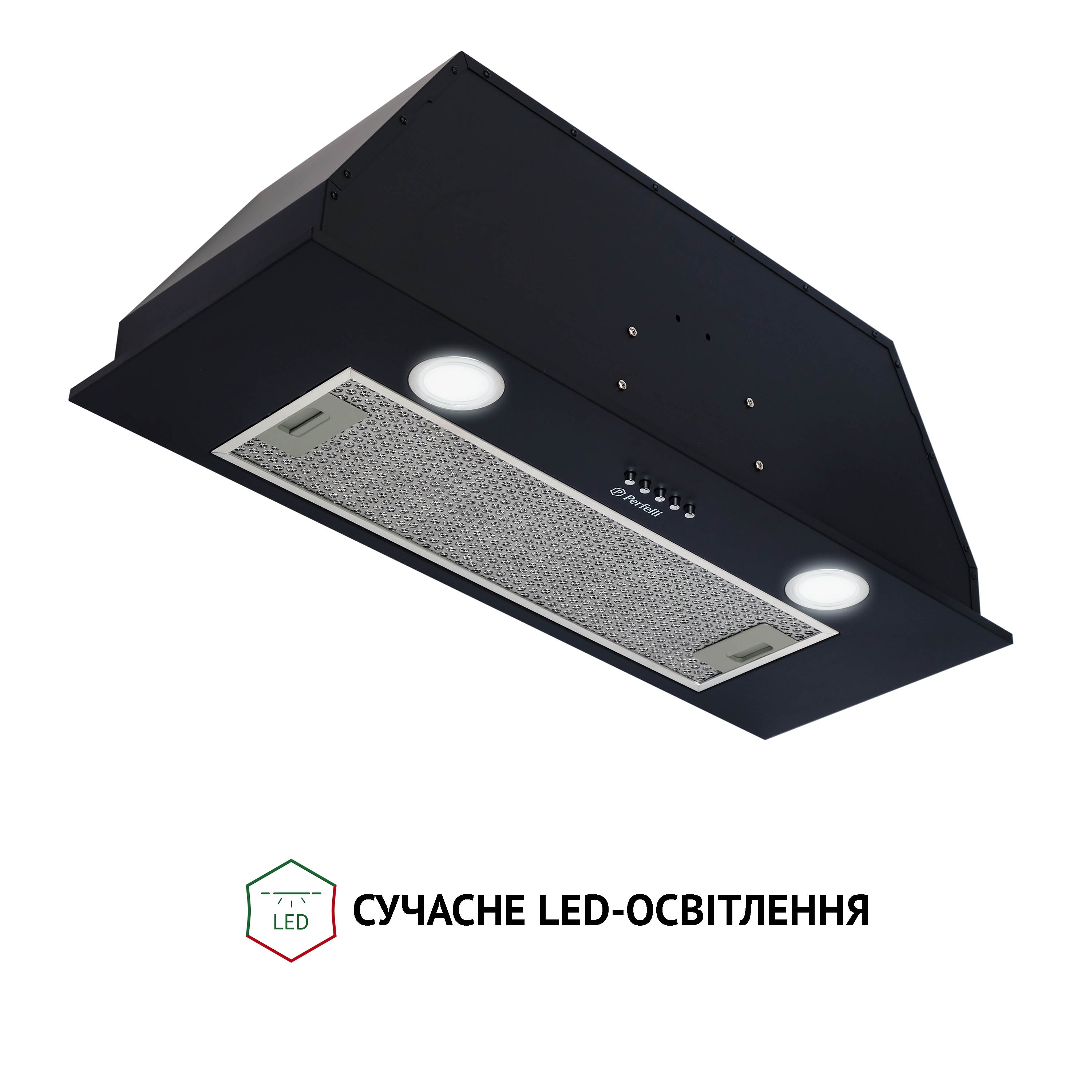 Вытяжка полновстраиваемая Perfelli BI 7652 BL 1000 LED - зображення 4