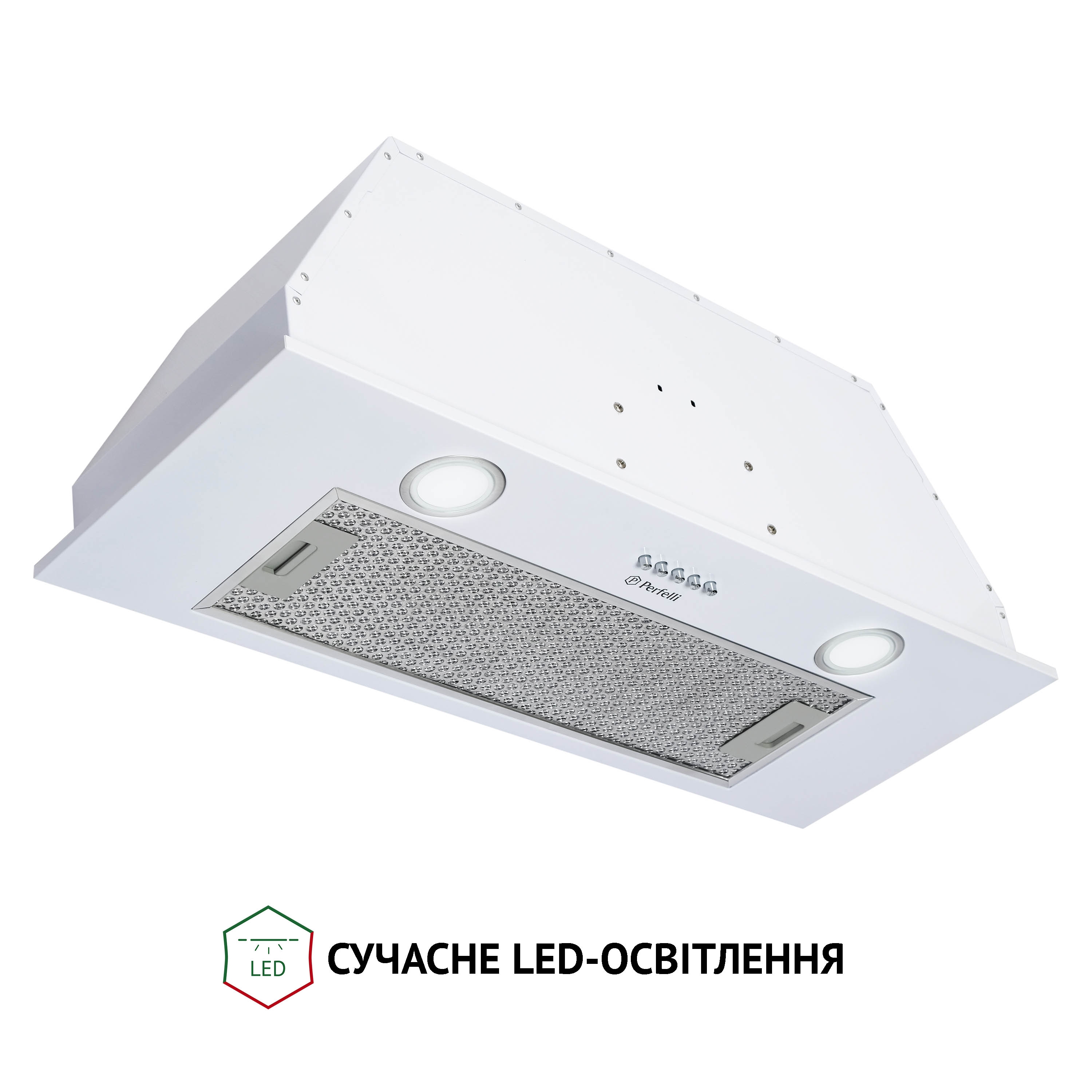Perfelli 5902767157223 - зображення 4 Витяжка повновбудована Perfelli BI 7652 WH 1000 LED - зображення 4