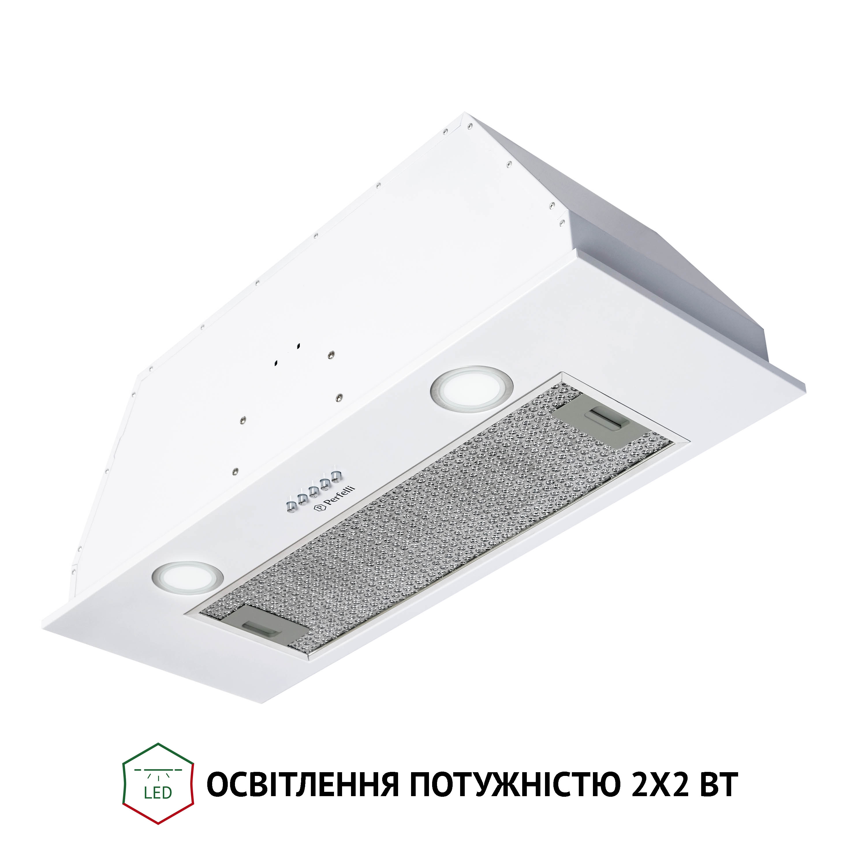 Perfelli 5902767157223 - зображення 6 Витяжка повновбудована Perfelli BI 7652 WH 1000 LED - зображення 6