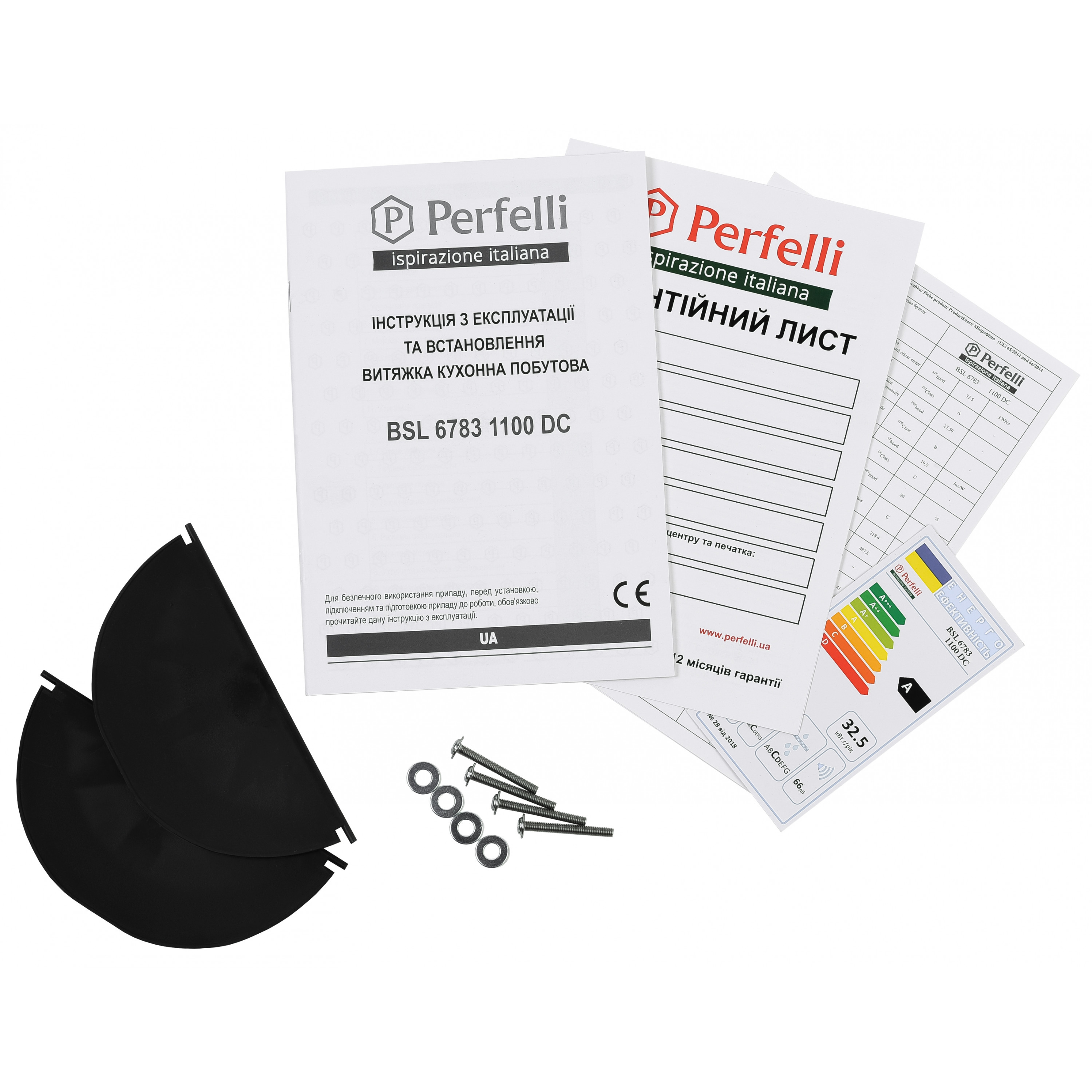 Вытяжка полновстраиваемая Perfelli BSL 6783 BL 1100 DC - зображення 12