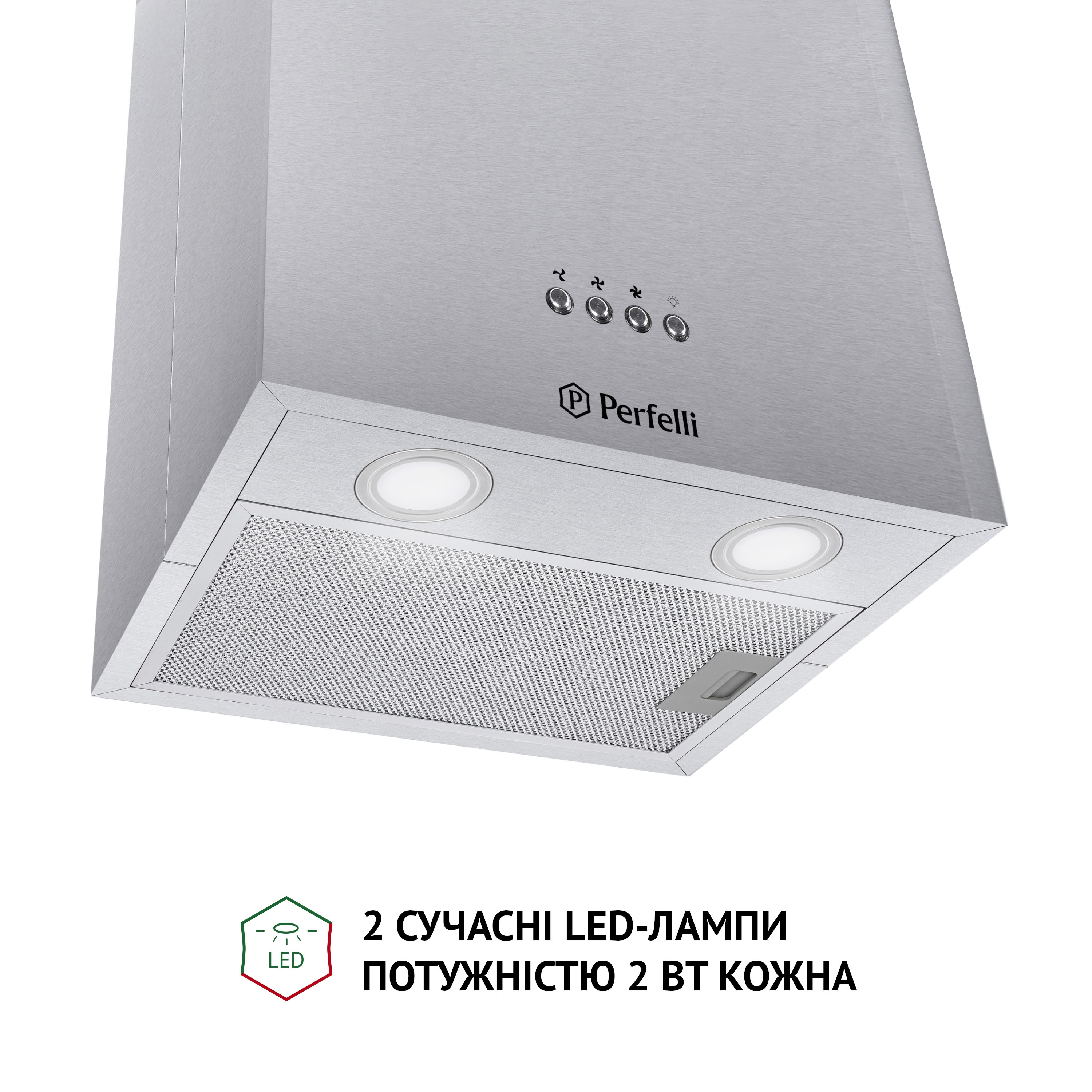 Витяжка острівна Perfelli CQE 4692 I 1000 LED - зображення 5